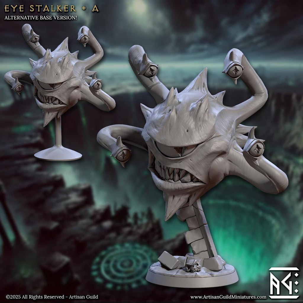 A terrifying collection of floating horrors, the All Seeing Tyrant Eye miniatures feature gaping maws, multiple eye stalks, and twisted grins. Perfect for unleashing arcane chaos upon any tabletop, these resin beasts demand fear and attention alike.