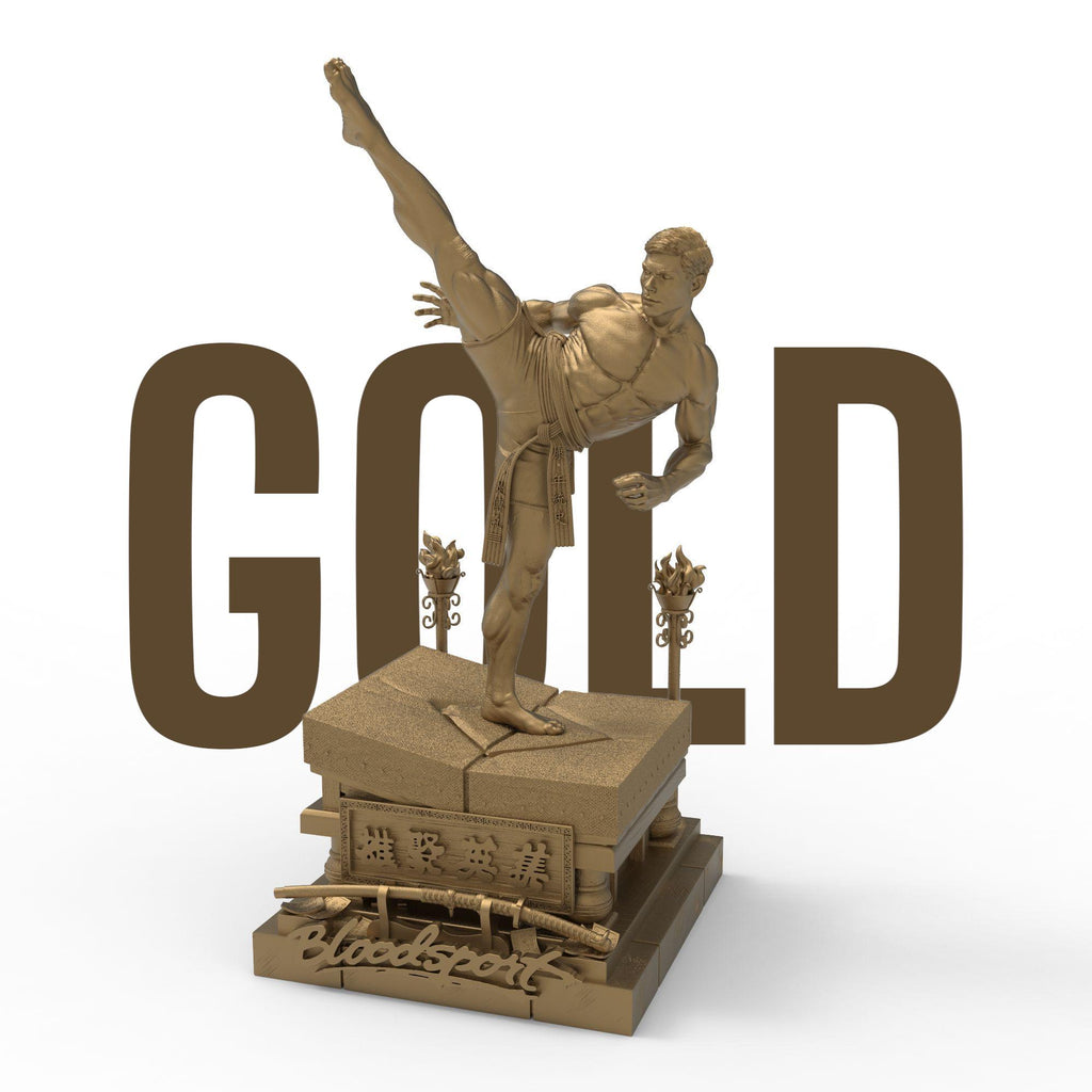 Channel the spirit of martial arts with The Kick Boxer sculpture—an epic tribute to strength, agility, and cinematic legacy. Capturing a dynamic high-kick pose atop the iconic Bloodsport sign, this piece is perfect for fight fans, collectors, and retro movie lovers.