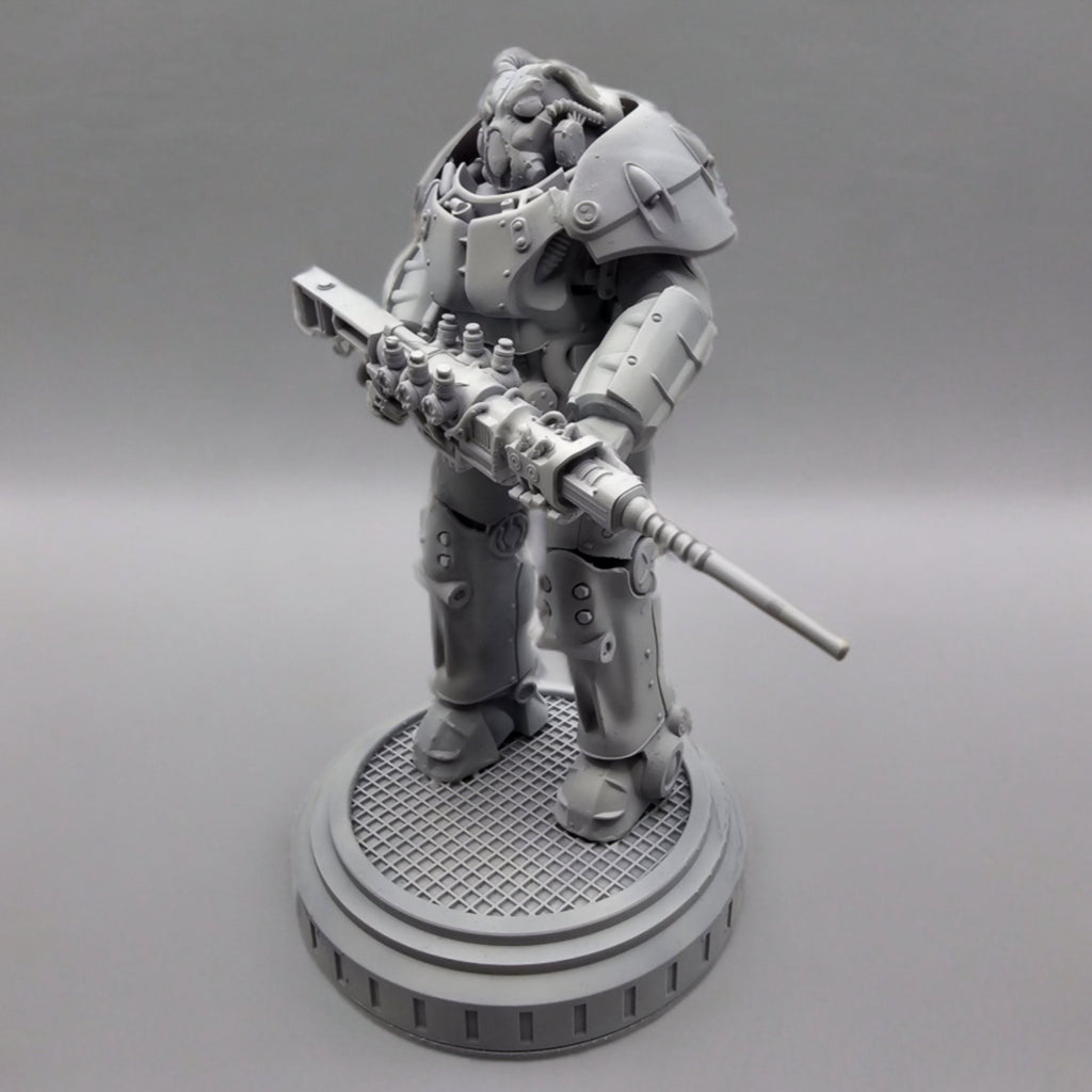 Fallout X-01 Figurine Unpainted | Various Sizes