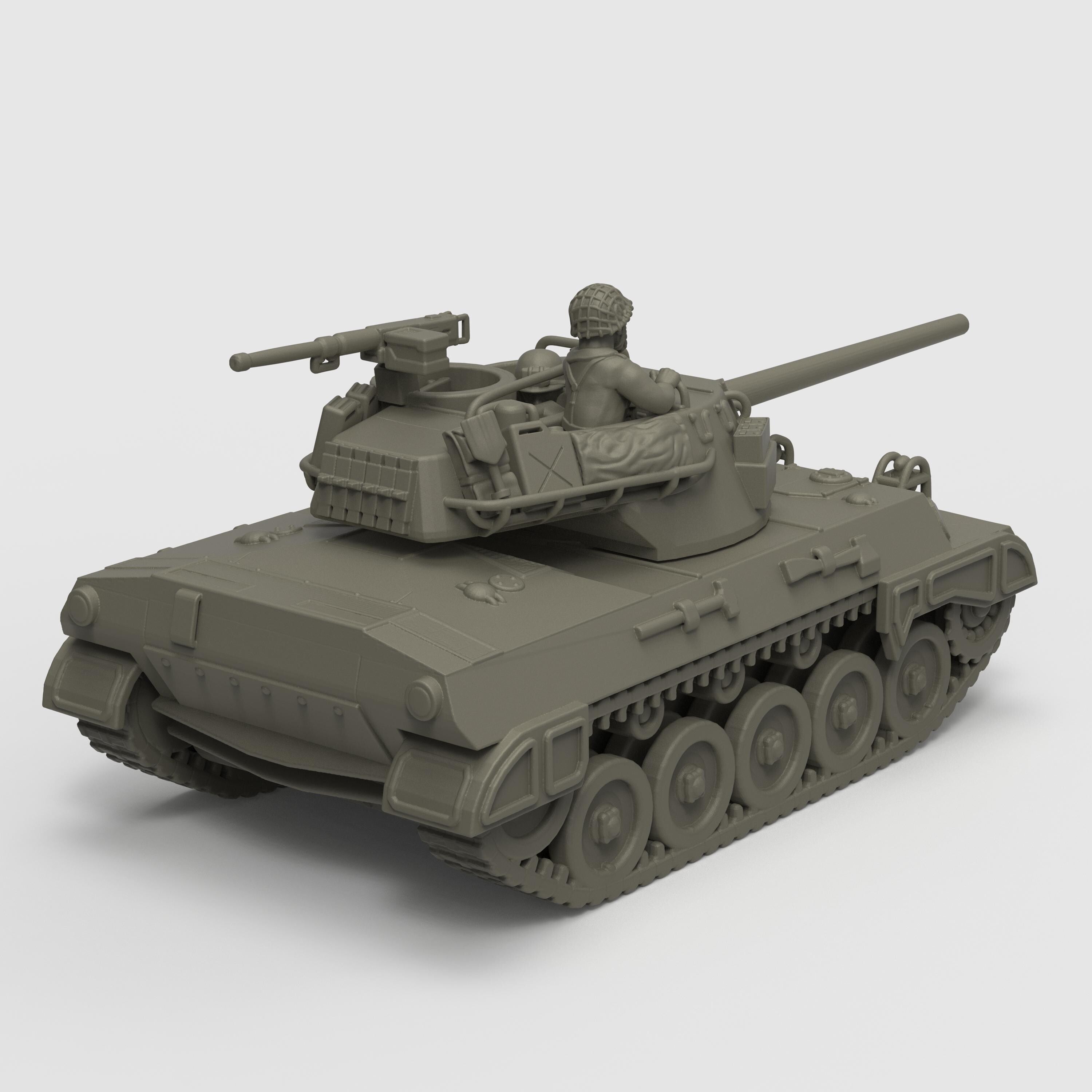 Recreate WWII battles with this detailed M18 Hellcat tank. Ideal for dioramas, tabletop war games, and military miniature collectors.