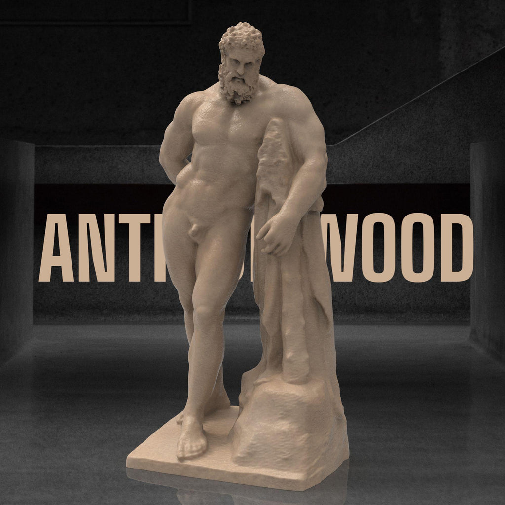 Behold the legendary strength of Farnese Hercules. This finely crafted sculpture captures the might and grace of the heroic demigod in a timeless pose. A stunning tribute to classical art, perfect for collectors, mythology lovers, or as a striking decor piece.