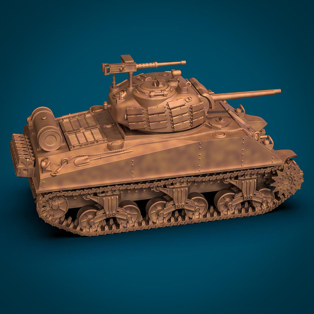 Tabletop Minis | M4A3R3 Sherman Zippo Tank | Wargame3D
