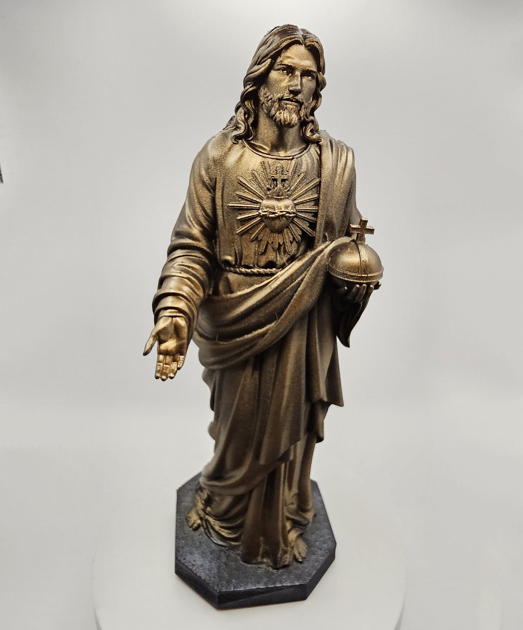 Christian Faith Statue, Jesus Christ Figurine, Hand-Painted | Various Sizes & Finishes