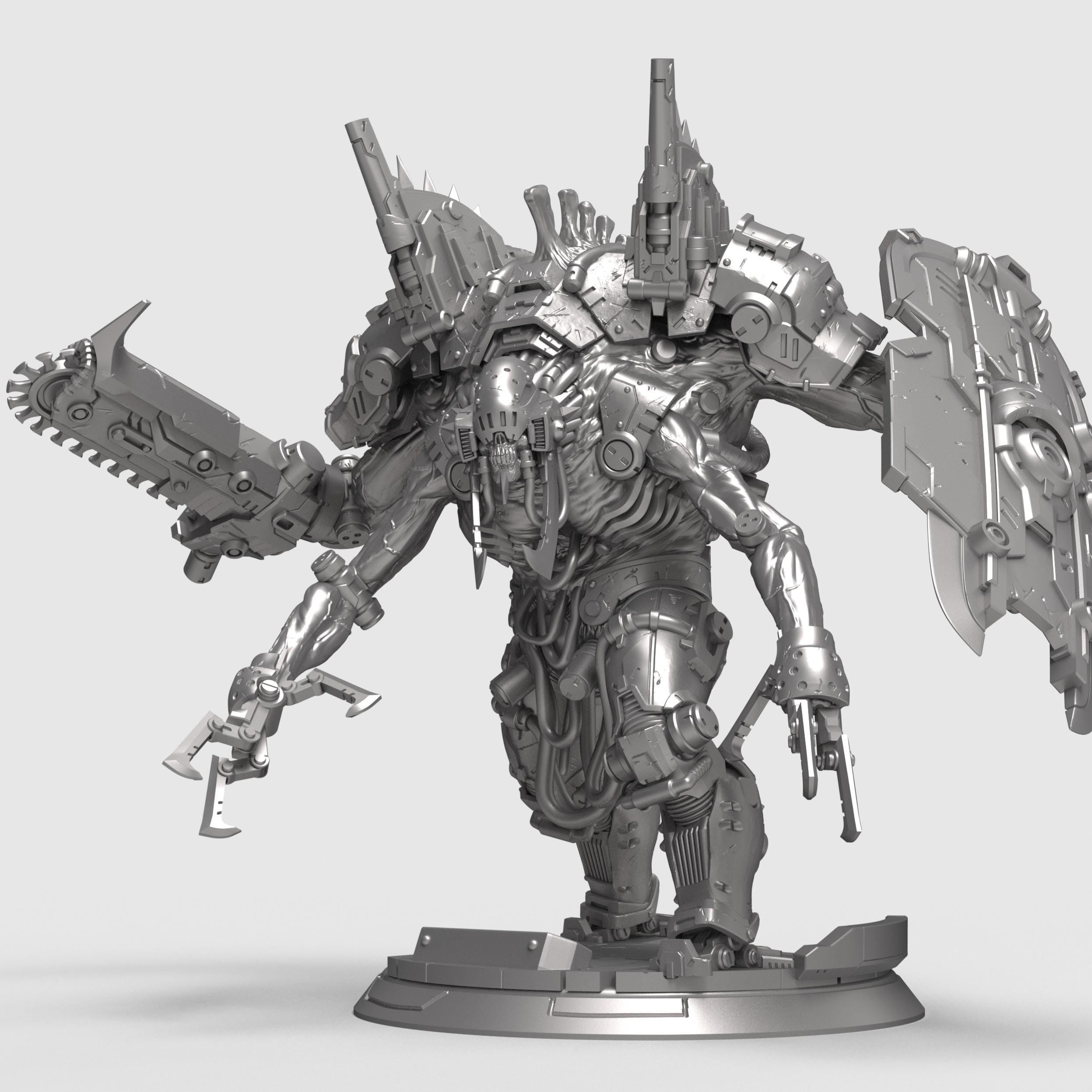 Goliath Dreadnought sci-fi miniature armored mech monster futuristic warrior 3D print resin figure tabletop wargame collectible