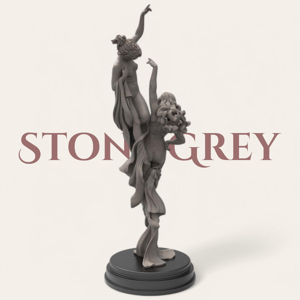 A poetic tribute to ambition and hope, this Reaching for the Stars sculpture captures two graceful figures intertwined in motion, striving skyward with elegance and unity. Handcrafted in a refined wood finish, it&#39;s a timeless symbol of dreams beyond limits.