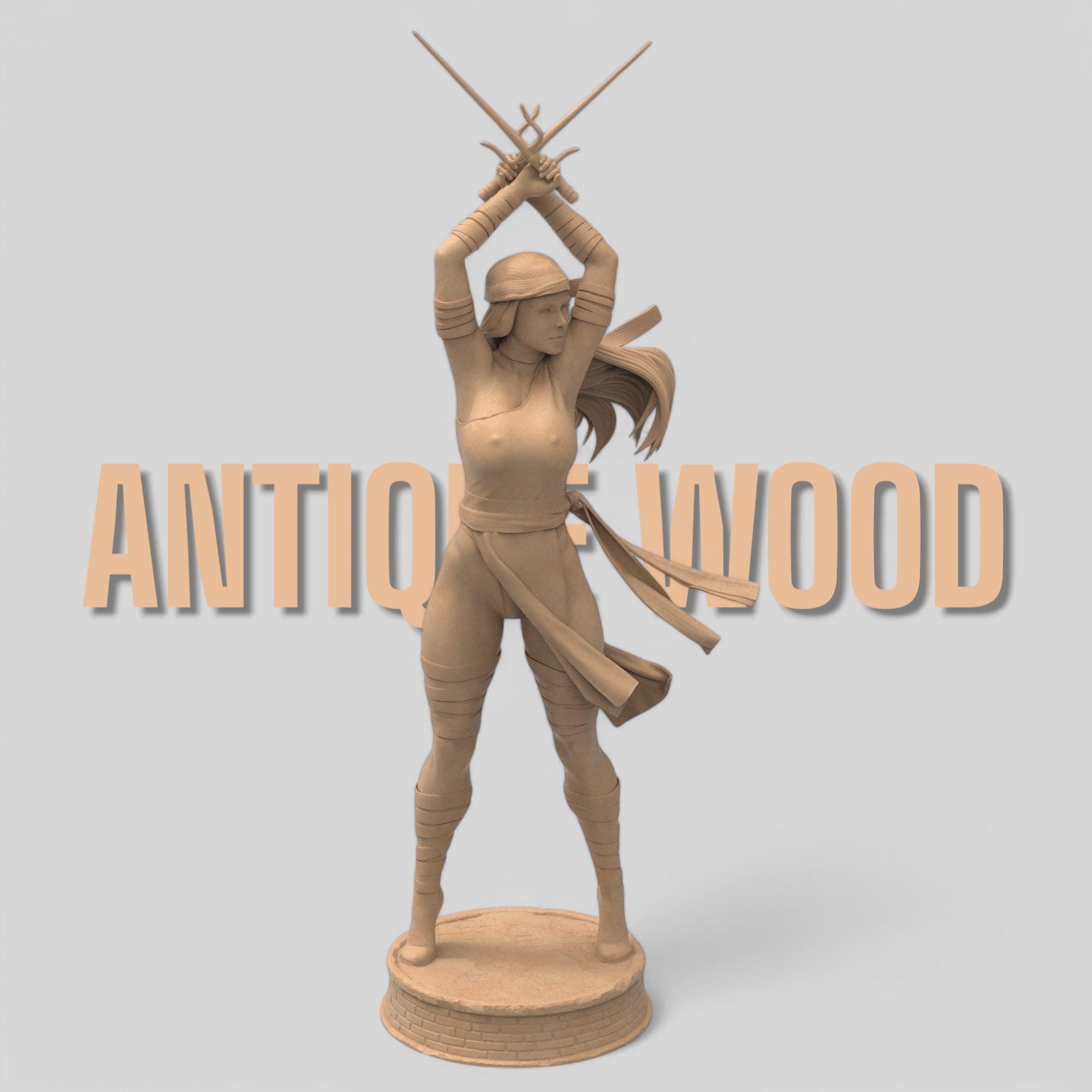 Elektra strikes a fierce pose, dual blades drawn and ready. With flowing garments and a deadly stance, she embodies precision and power. A perfect blend of elegance and lethality, this miniature captures the spirit of a skilled warrior in motion.