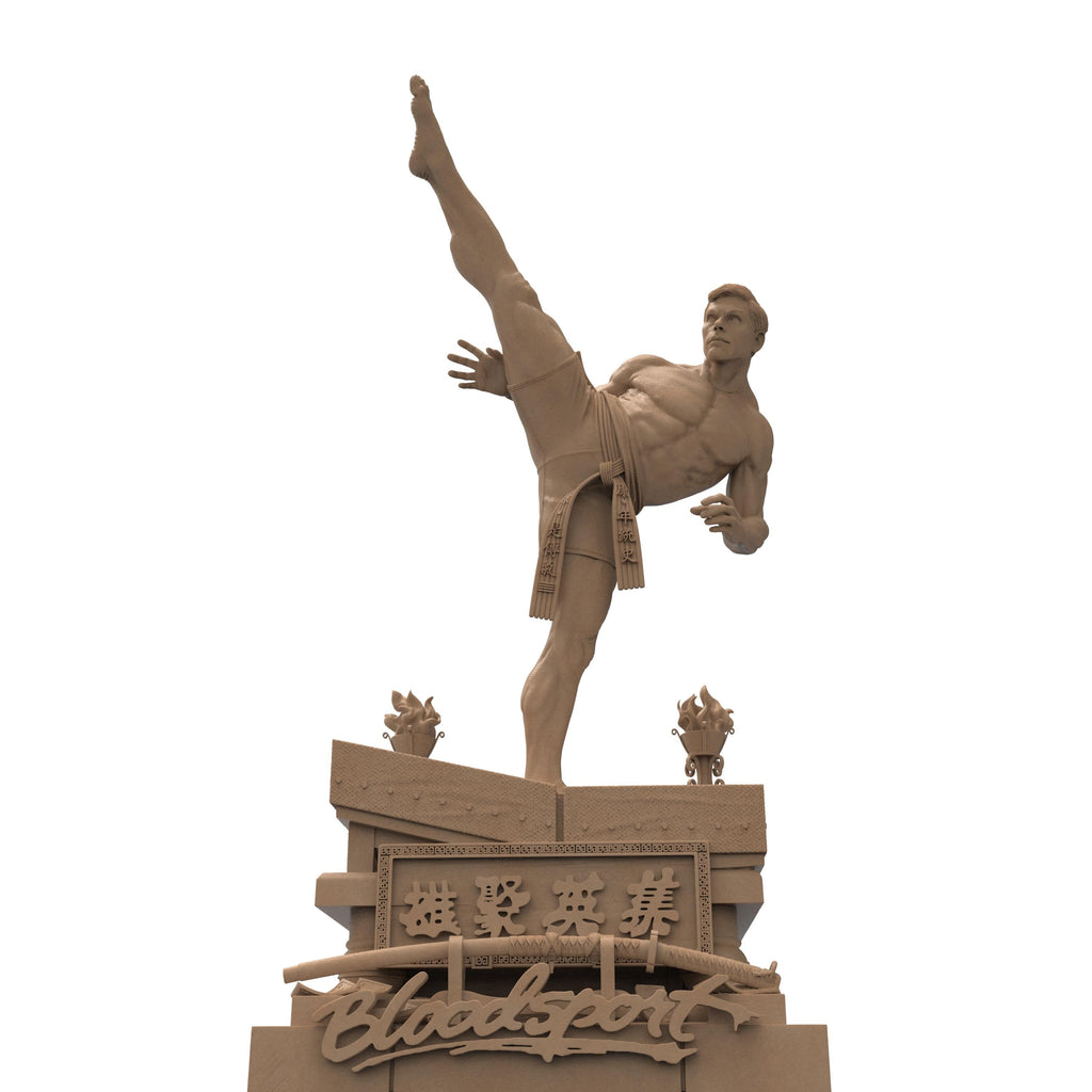 Channel the spirit of martial arts with The Kick Boxer sculpture—an epic tribute to strength, agility, and cinematic legacy. Capturing a dynamic high-kick pose atop the iconic Bloodsport sign, this piece is perfect for fight fans, collectors, and retro movie lovers.
