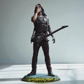 Highly detailed Johnny collectible statue inspired by Cyberpunk, featuring the iconic rocker with cybernetic arm, tactical vest, and electric guitar slung across his body. Posed mid-smoke on a stylized base. Available in full color, gold, silver, bronze, Stone Gray, Walnut finishes for striking display options.