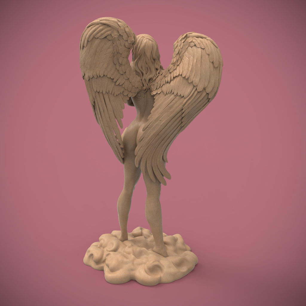 Emerging from the clouds, wings stretched in divine majesty, Nike embodies grace, strength, and triumph. Her serene gaze and poised stance capture the spirit of eternal victory. A celestial muse for dreamers, warriors, and those who never give up.