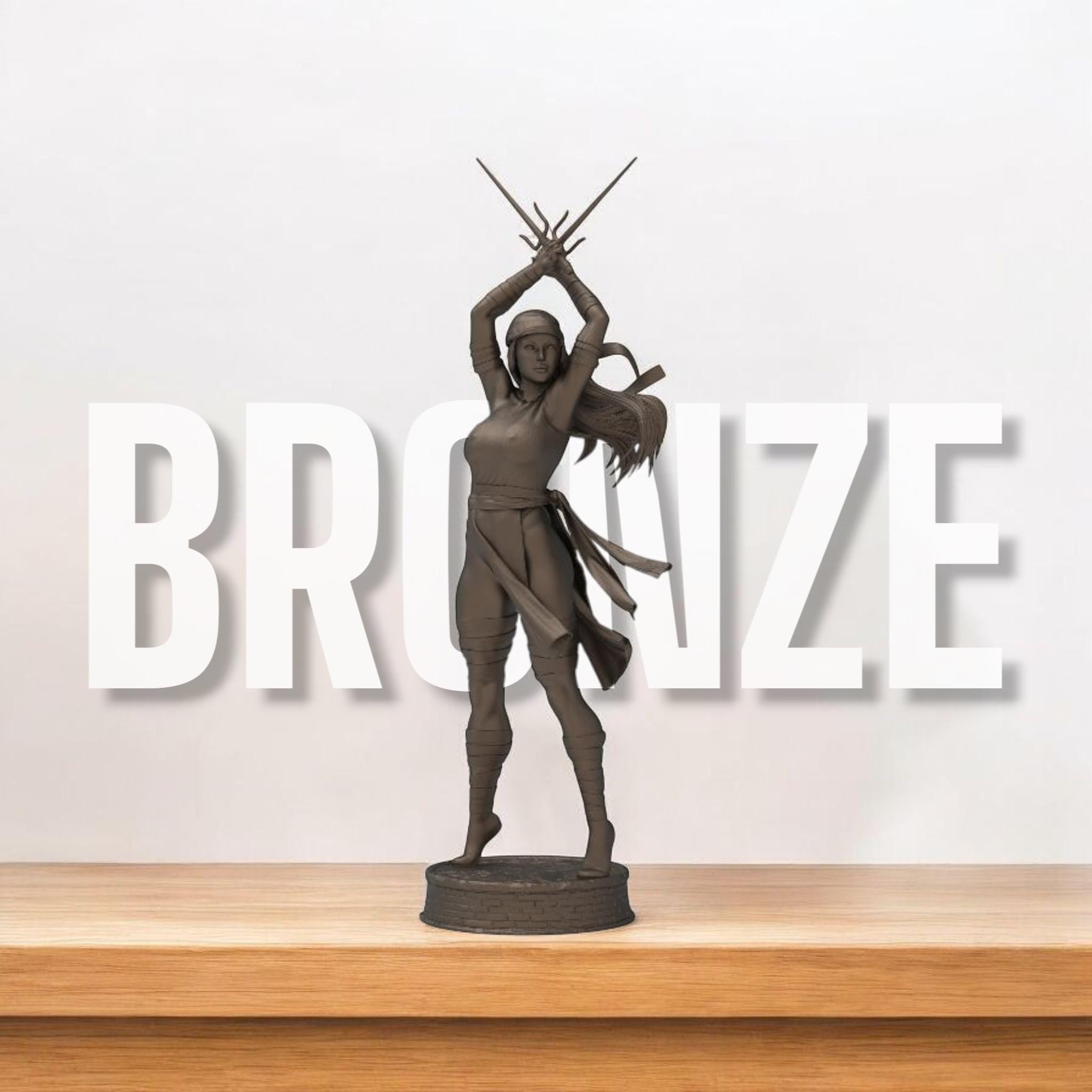 Elektra strikes a fierce pose, dual blades drawn and ready. With flowing garments and a deadly stance, she embodies precision and power. A perfect blend of elegance and lethality, this miniature captures the spirit of a skilled warrior in motion.
