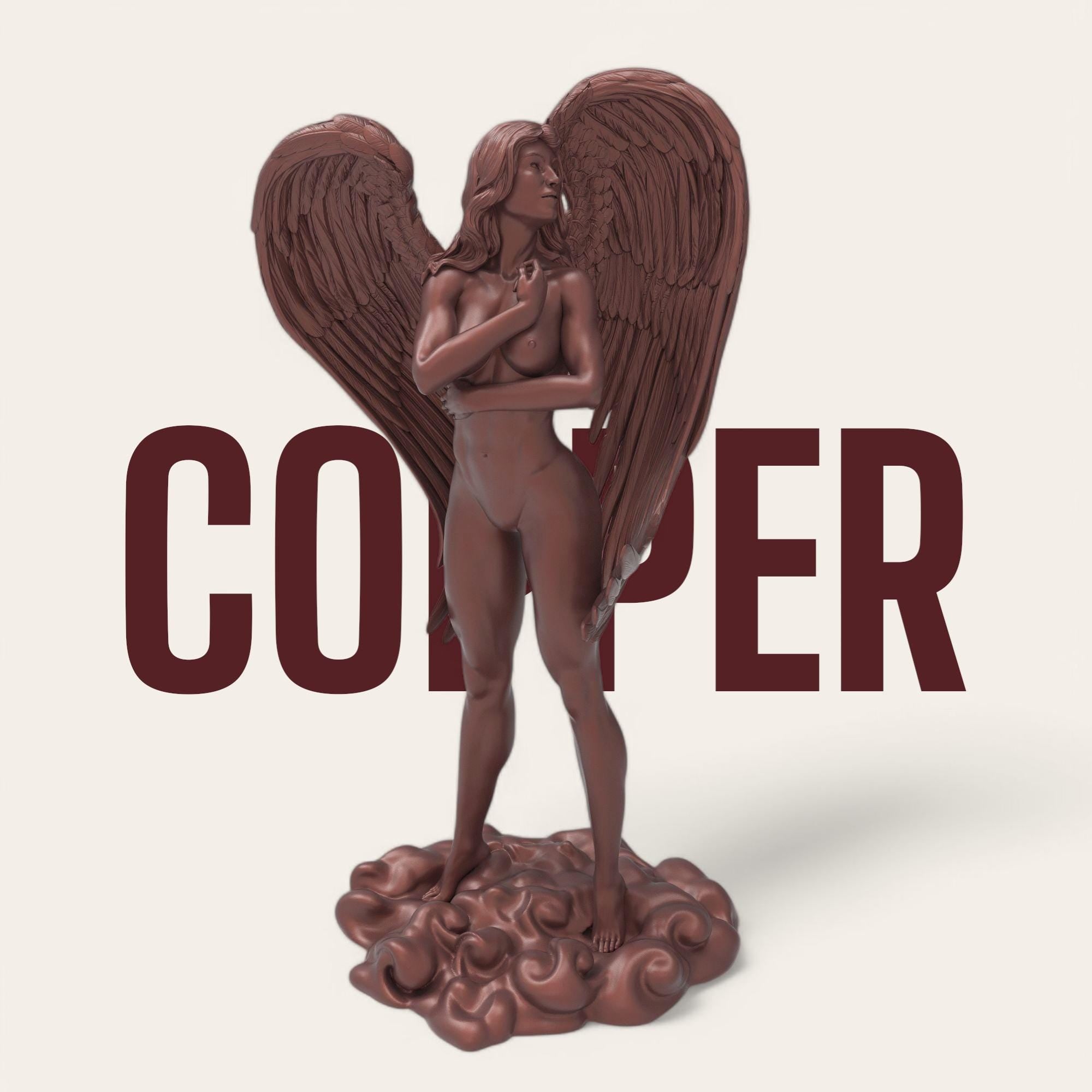 Emerging from the clouds, wings stretched in divine majesty, Nike embodies grace, strength, and triumph. Her serene gaze and poised stance capture the spirit of eternal victory. A celestial muse for dreamers, warriors, and those who never give up.