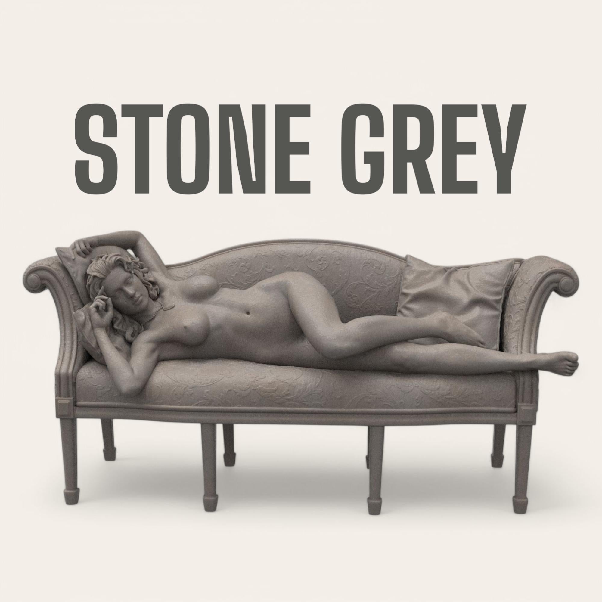 Titanic Rose 3D sculpture inspired by the iconic film pose. A graceful figure reclines nude on a vintage sofa, with detailed textures in fabric and anatomy, capturing a timeless moment of elegance and vulnerability.