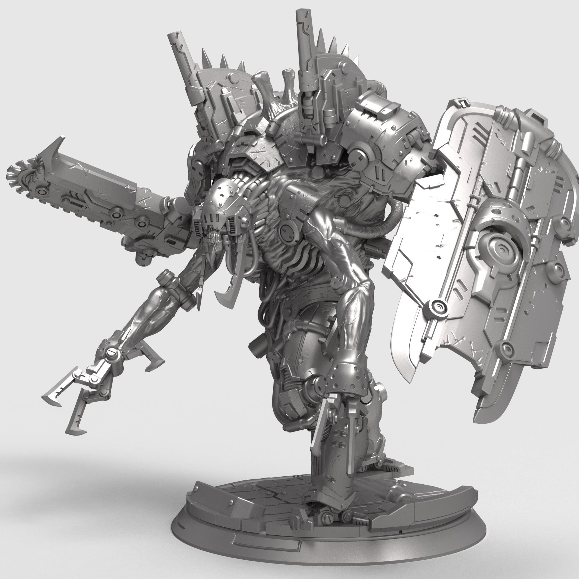 Goliath Dreadnought sci-fi miniature armored mech monster futuristic warrior 3D print resin figure tabletop wargame collectible