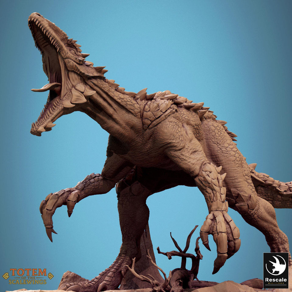 Unleash primal fury with the Razoraptor! This detailed dinosaur sculpture features dynamic motion, sharp claws, and roaring expression—perfect for collectors and tabletop gaming. Available in multiple finishes and sizes.