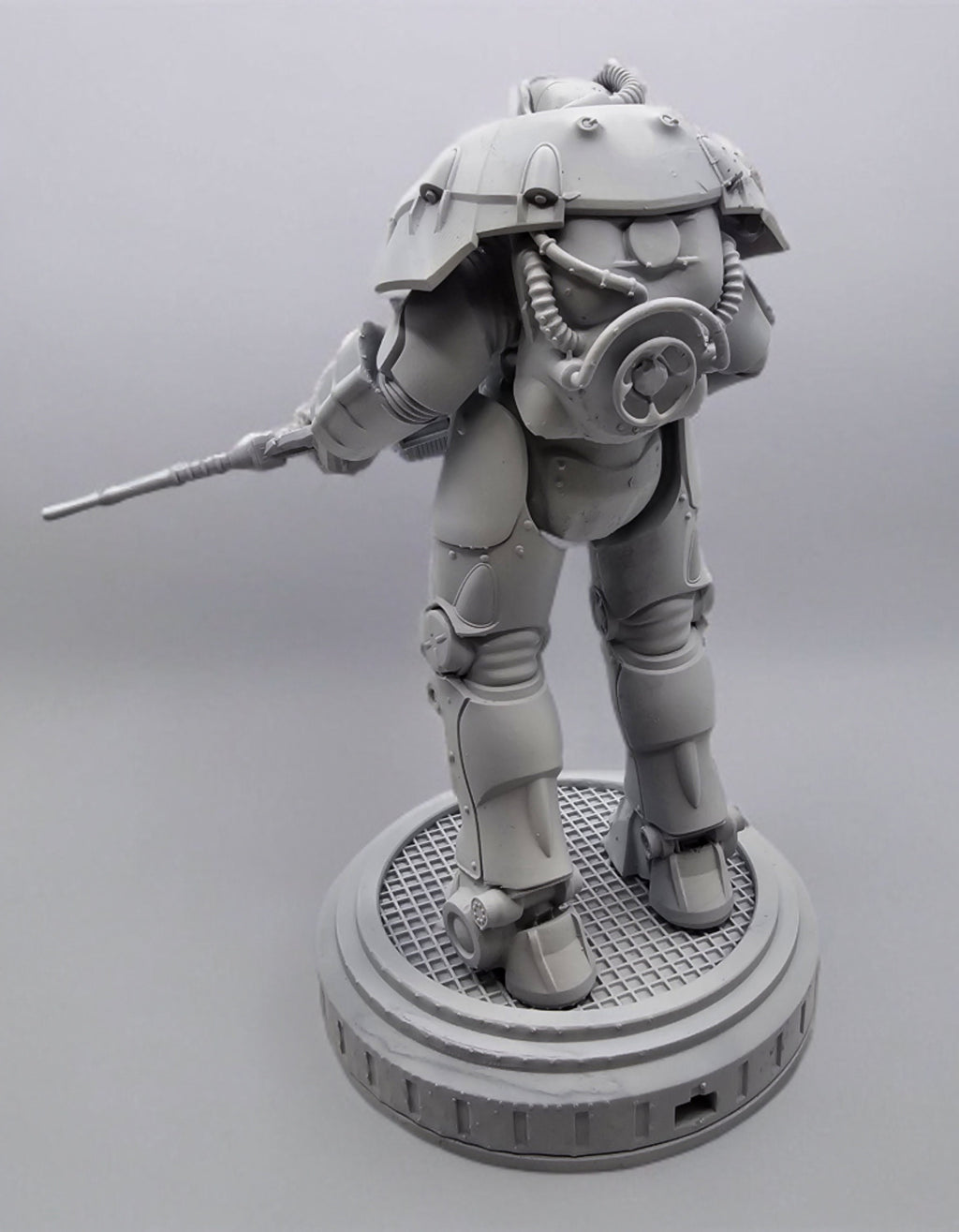 Fallout X-01 Figurine Unpainted | Various Sizes