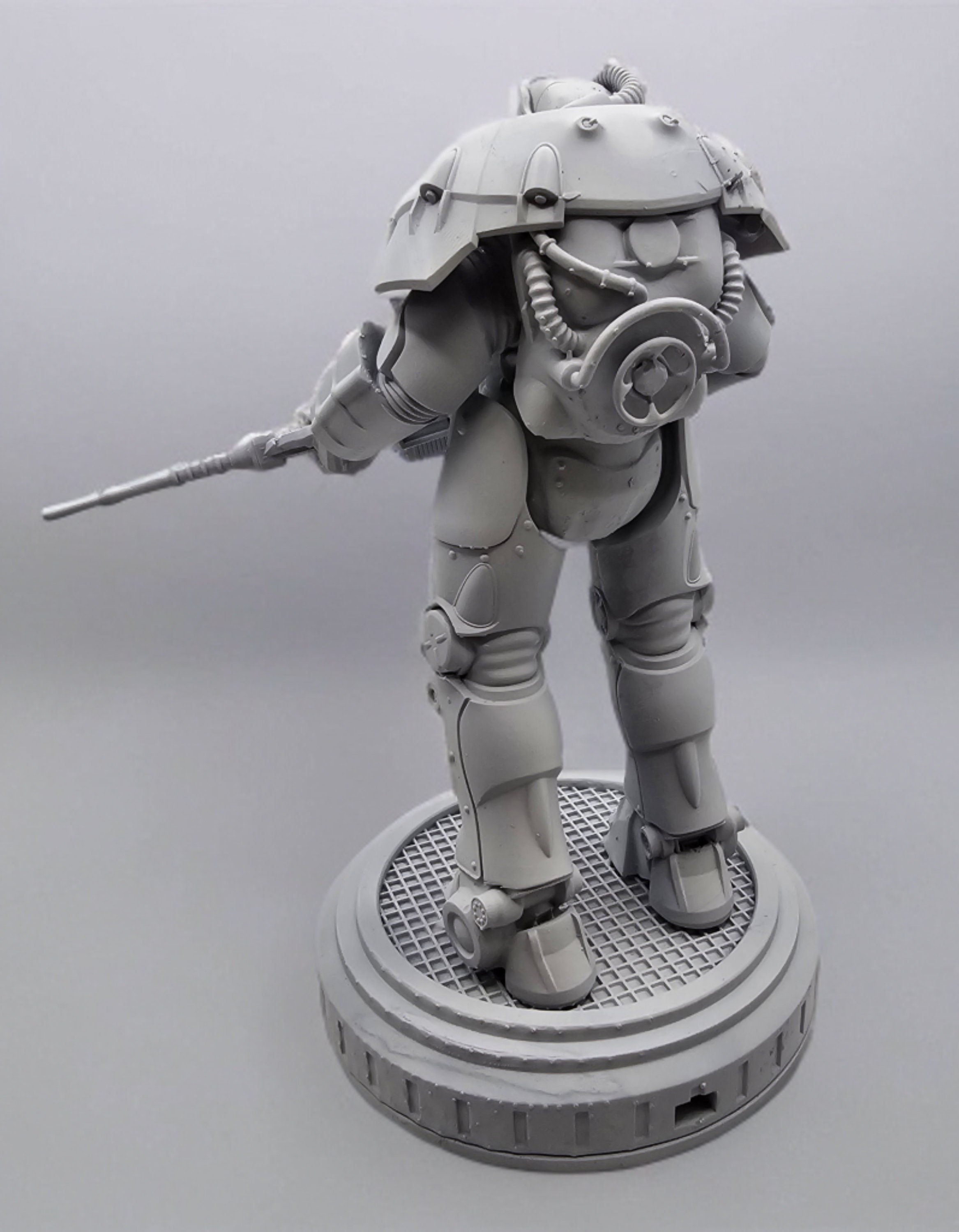 Fallout X-01 Figurine Unpainted | Various Sizes