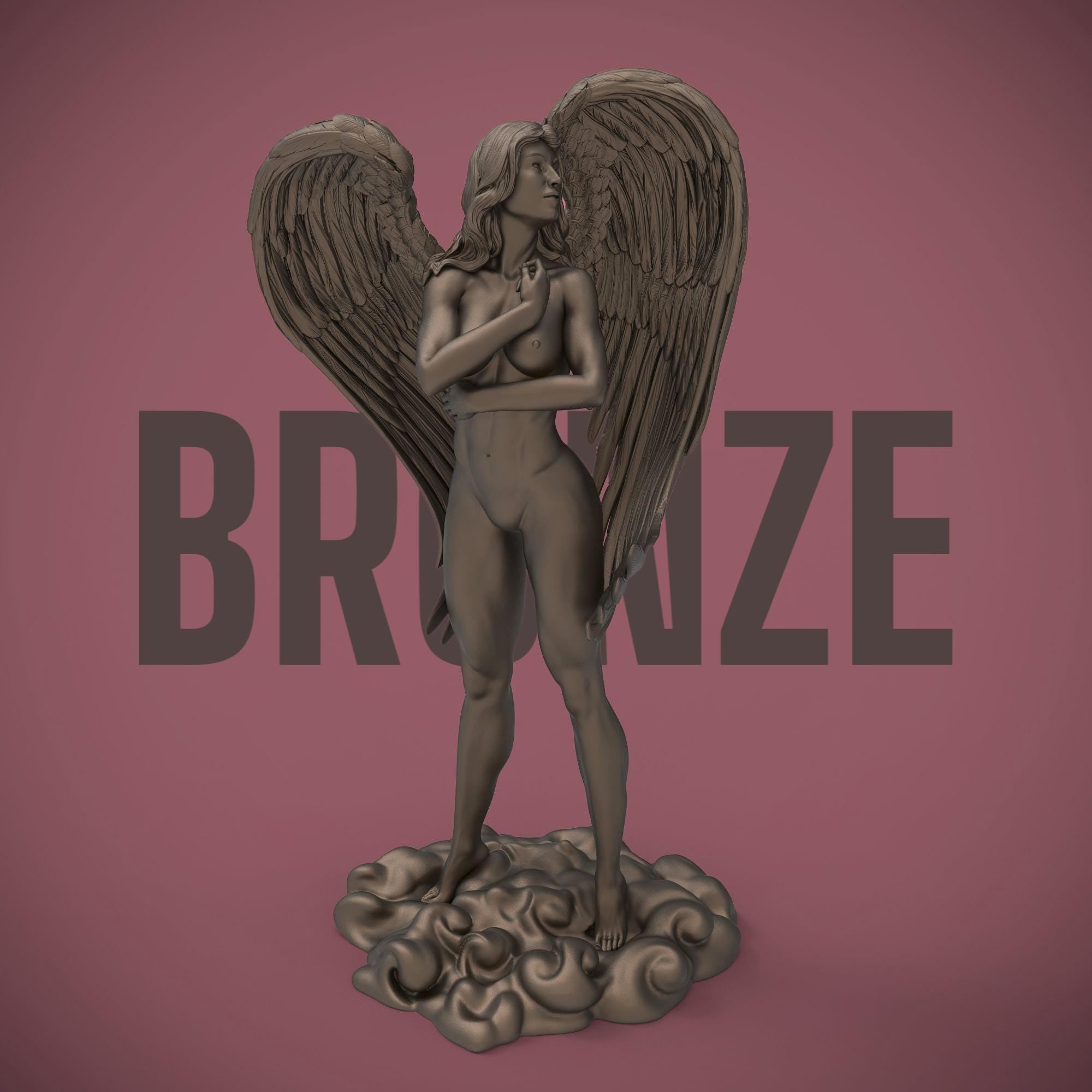 Emerging from the clouds, wings stretched in divine majesty, Nike embodies grace, strength, and triumph. Her serene gaze and poised stance capture the spirit of eternal victory. A celestial muse for dreamers, warriors, and those who never give up.