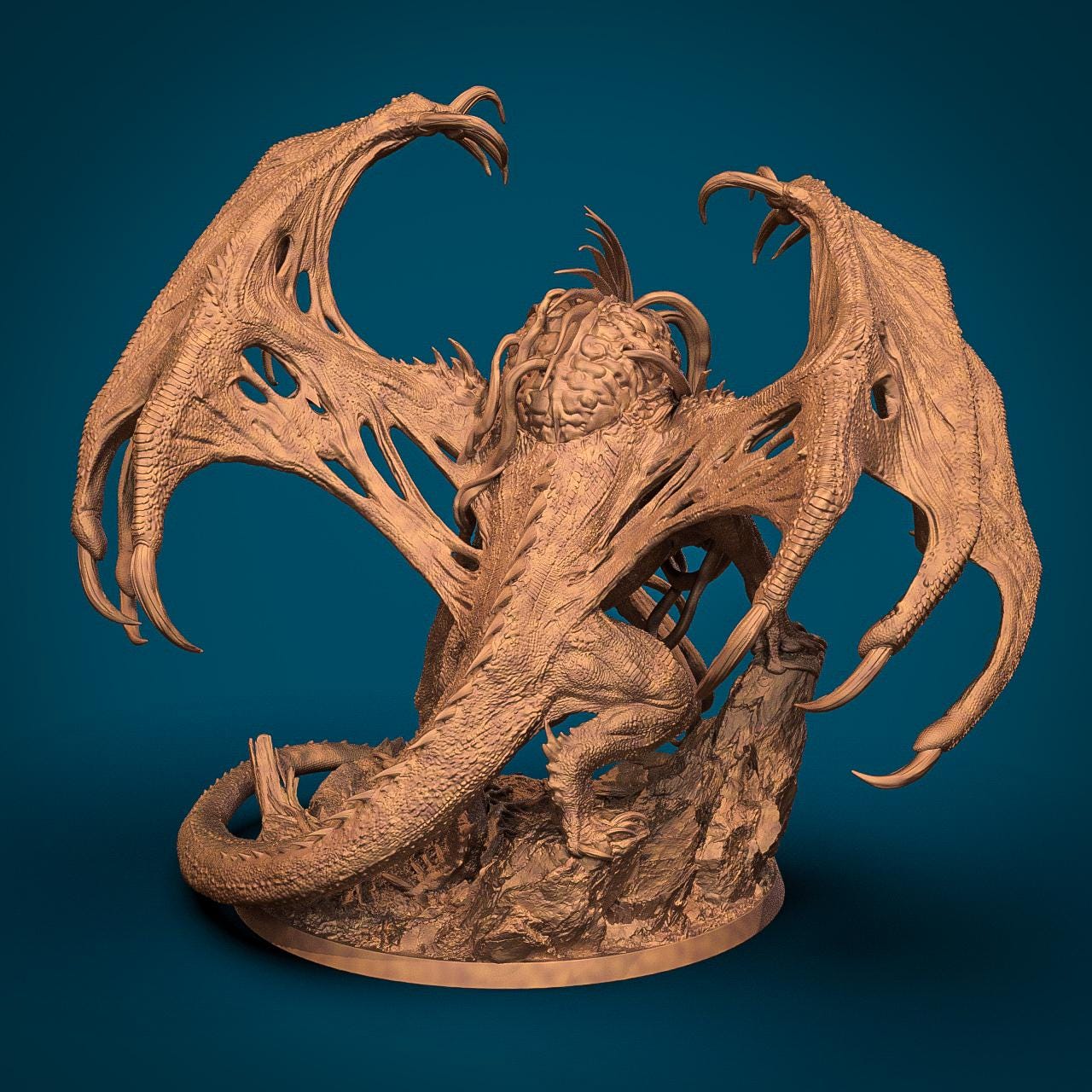 Tabletop Minis | Elder Brain Dragon | Rescale Miniatures
