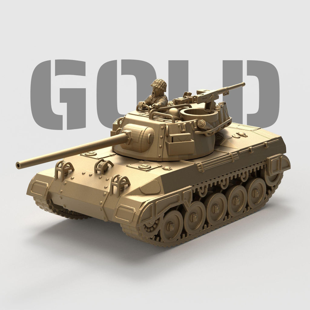 Recreate WWII battles with this detailed M18 Hellcat tank. Ideal for dioramas, tabletop war games, and military miniature collectors.