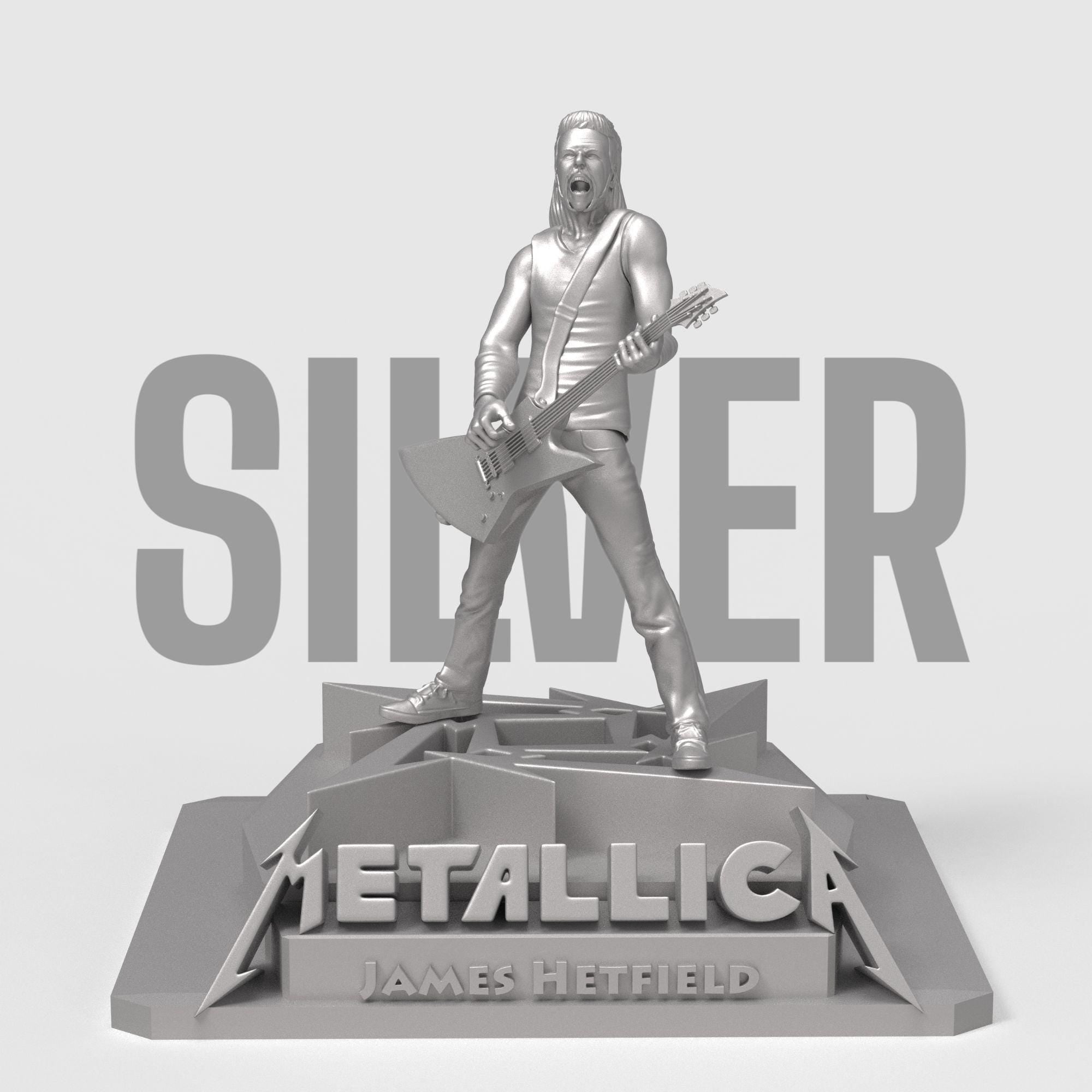 Feel the roar of metal with this powerful James Hetfield sculpture. Capturing his signature stance and iconic guitar, it’s a must-have tribute for any Metallica fan. Perfect for birthdays, Father’s Day, or collectors of legendary rock memorabilia.