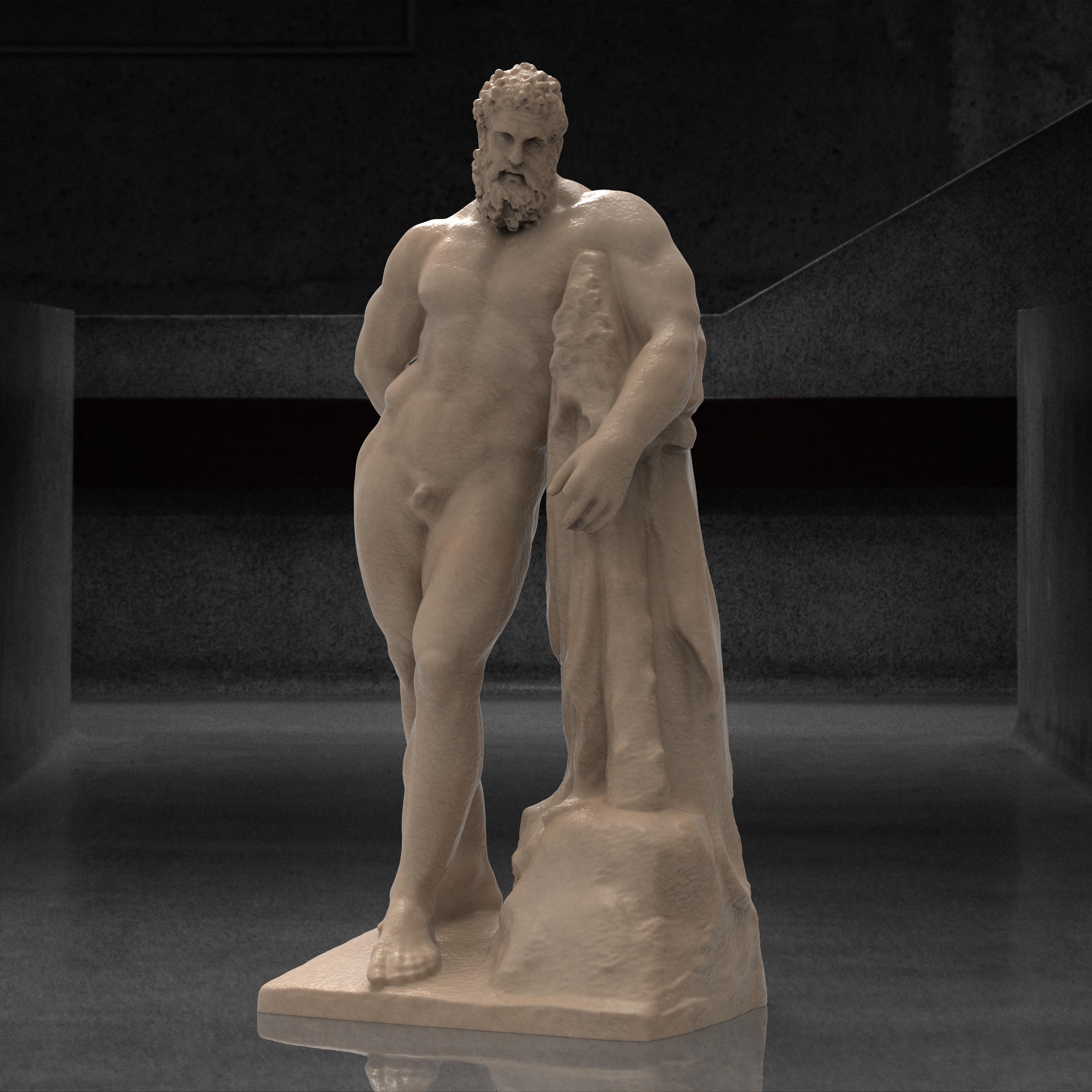 Behold the legendary strength of Farnese Hercules. This finely crafted sculpture captures the might and grace of the heroic demigod in a timeless pose. A stunning tribute to classical art, perfect for collectors, mythology lovers, or as a striking decor piece.