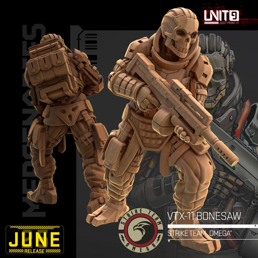 From Strike Team Omega, these high-detail soldiers are built for battle. Bonesaw comes in four action-packed poses—perfect for sci-fi and tabletop fans.