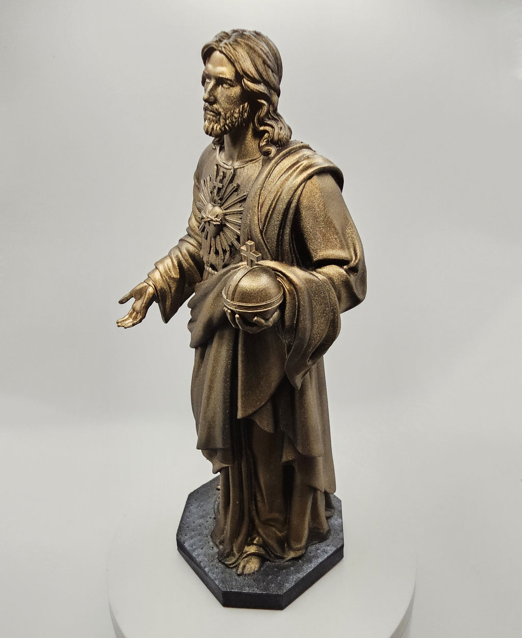 Christian Faith Statue, Jesus Christ Figurine, Hand-Painted | Various Sizes & Finishes