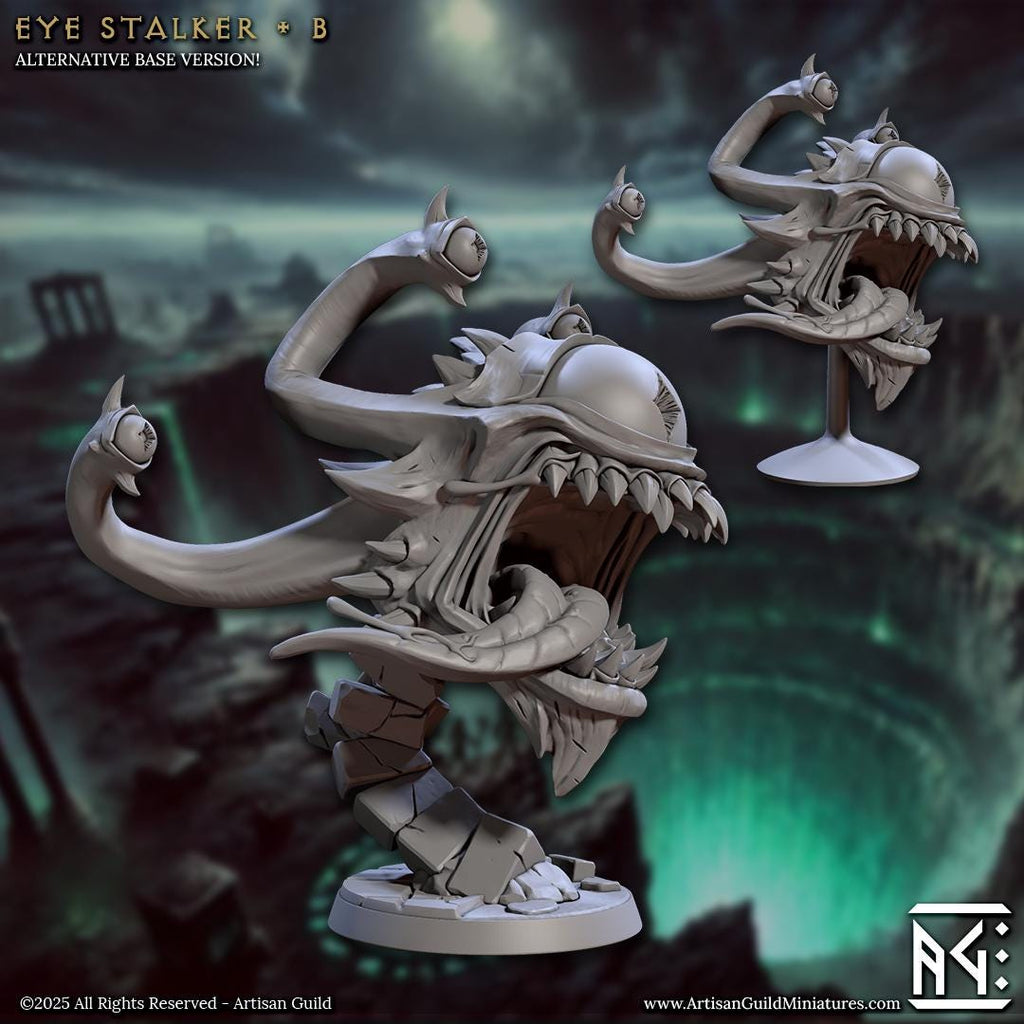 A terrifying collection of floating horrors, the All Seeing Tyrant Eye miniatures feature gaping maws, multiple eye stalks, and twisted grins. Perfect for unleashing arcane chaos upon any tabletop, these resin beasts demand fear and attention alike.