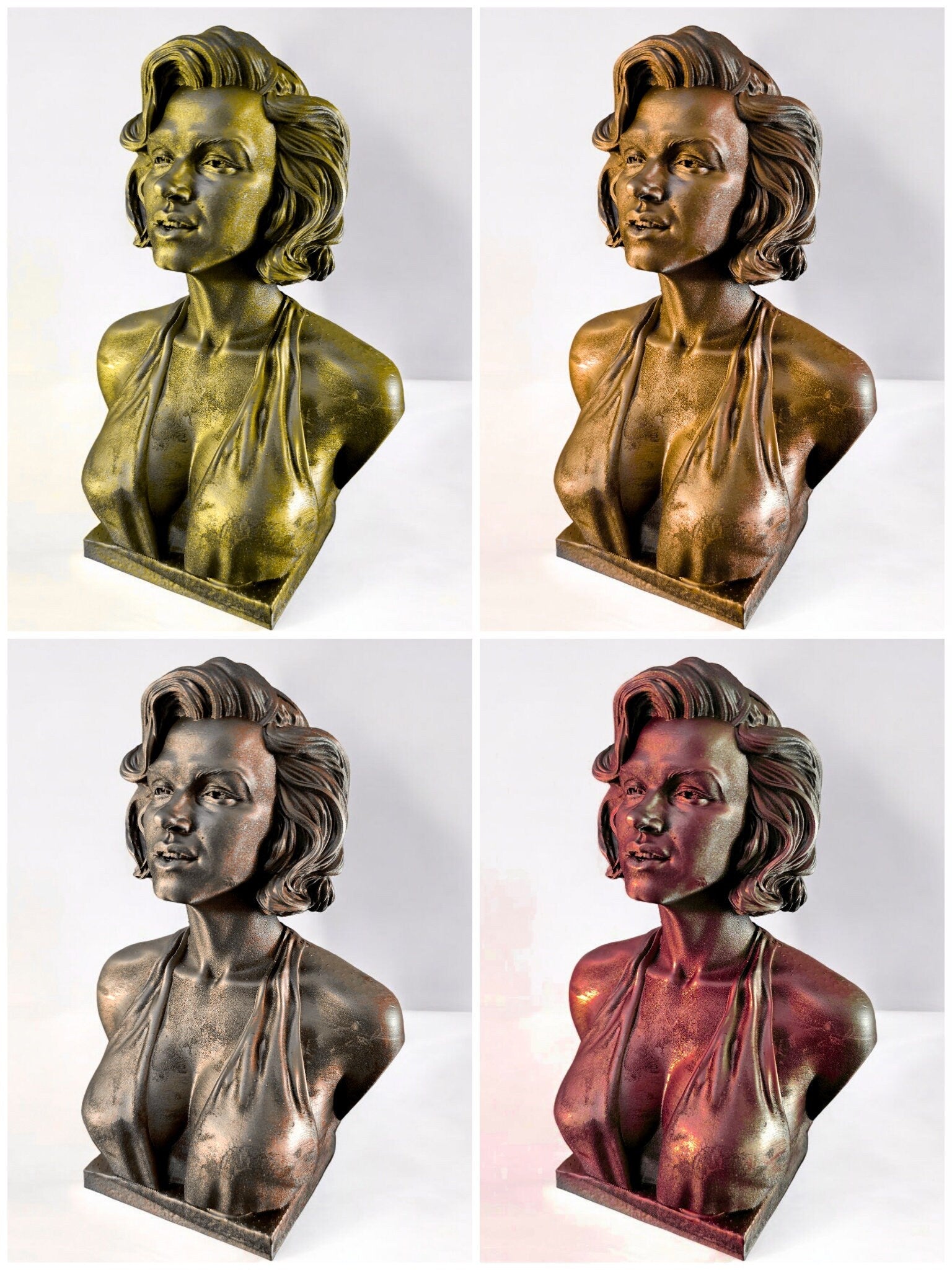 Marilyn Monroe Bust Statuette | Various Styles