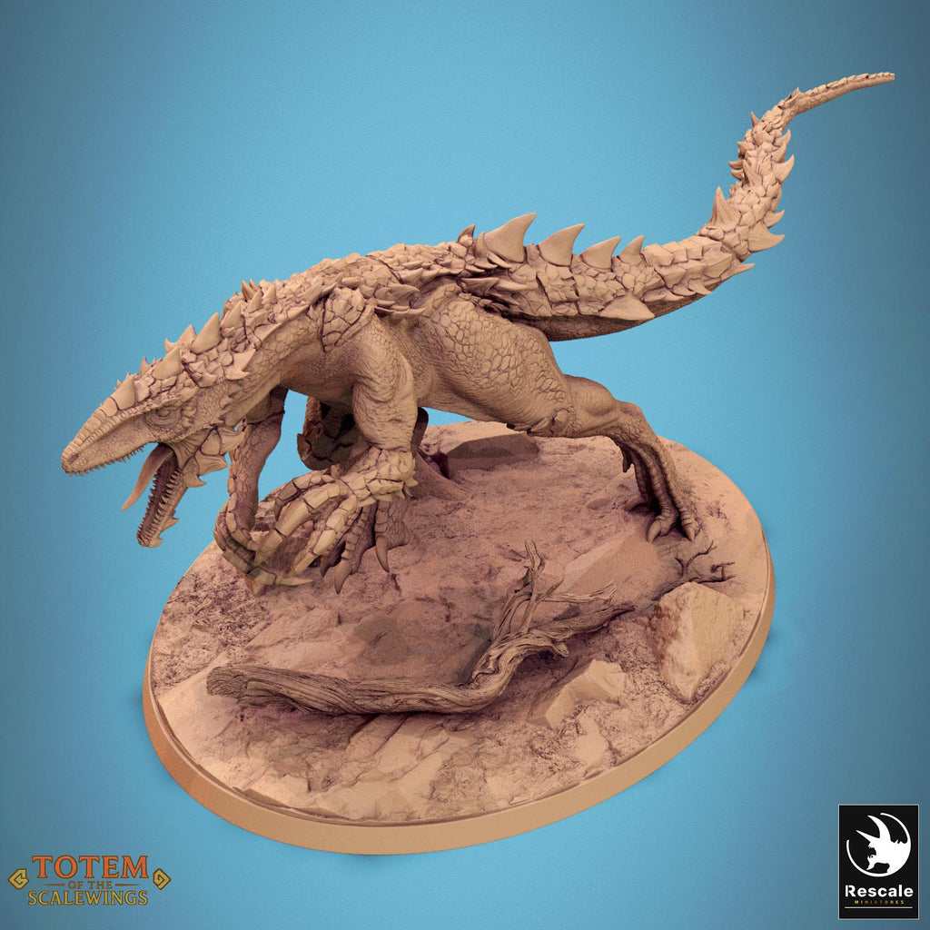 Unleash primal fury with the Razoraptor! This detailed dinosaur sculpture features dynamic motion, sharp claws, and roaring expression—perfect for collectors and tabletop gaming. Available in multiple finishes and sizes.