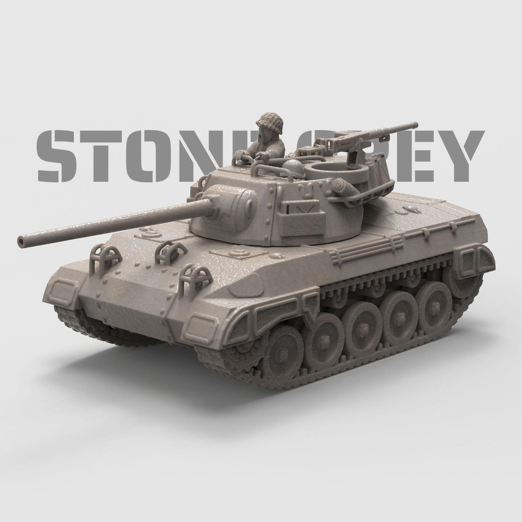 Recreate WWII battles with this detailed M18 Hellcat tank. Ideal for dioramas, tabletop war games, and military miniature collectors.