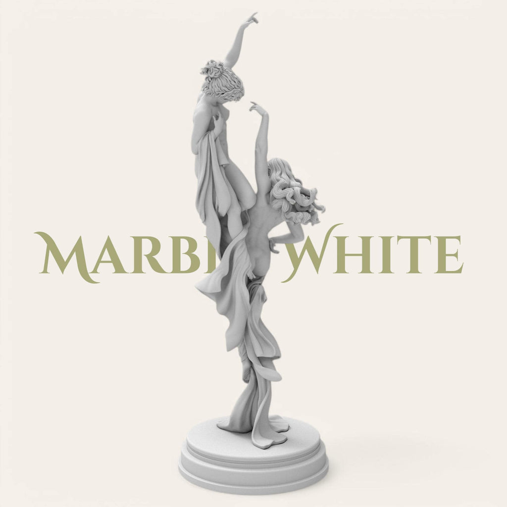 A poetic tribute to ambition and hope, this Reaching for the Stars sculpture captures two graceful figures intertwined in motion, striving skyward with elegance and unity. Handcrafted in a refined wood finish, it&#39;s a timeless symbol of dreams beyond limits.