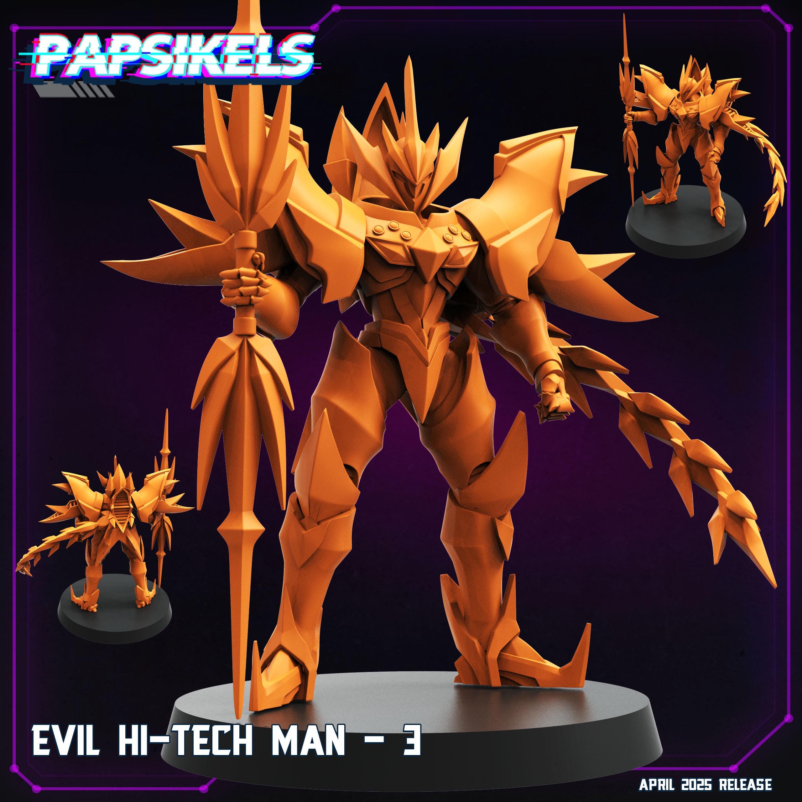 A futuristic warrior clad in angular high-tech armor, caught in mid-leap with blade-like limbs and menacing energy. Perfect for sci-fi fans, tabletop games, or mech-themed collections. A sleek and powerful presence for any display.