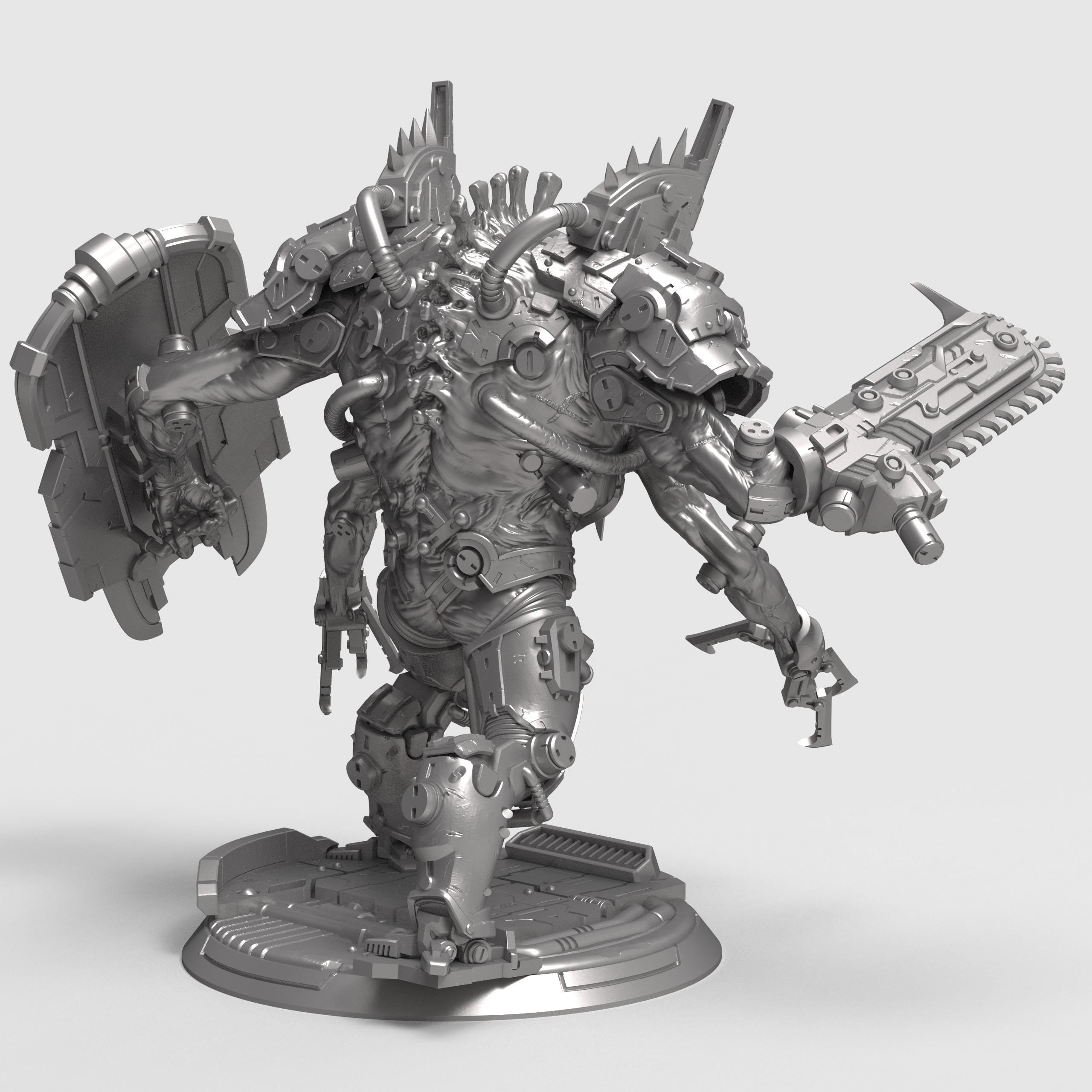 Goliath Dreadnought sci-fi miniature armored mech monster futuristic warrior 3D print resin figure tabletop wargame collectible