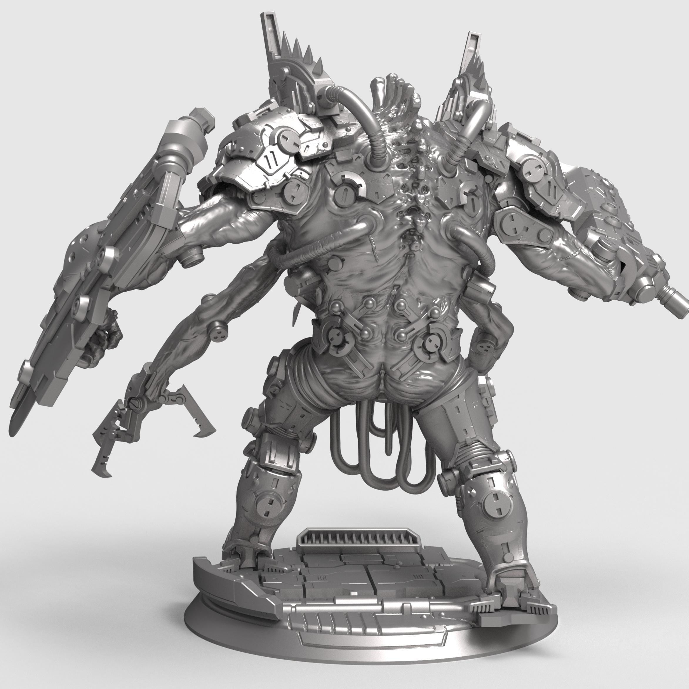 Goliath Dreadnought sci-fi miniature armored mech monster futuristic warrior 3D print resin figure tabletop wargame collectible