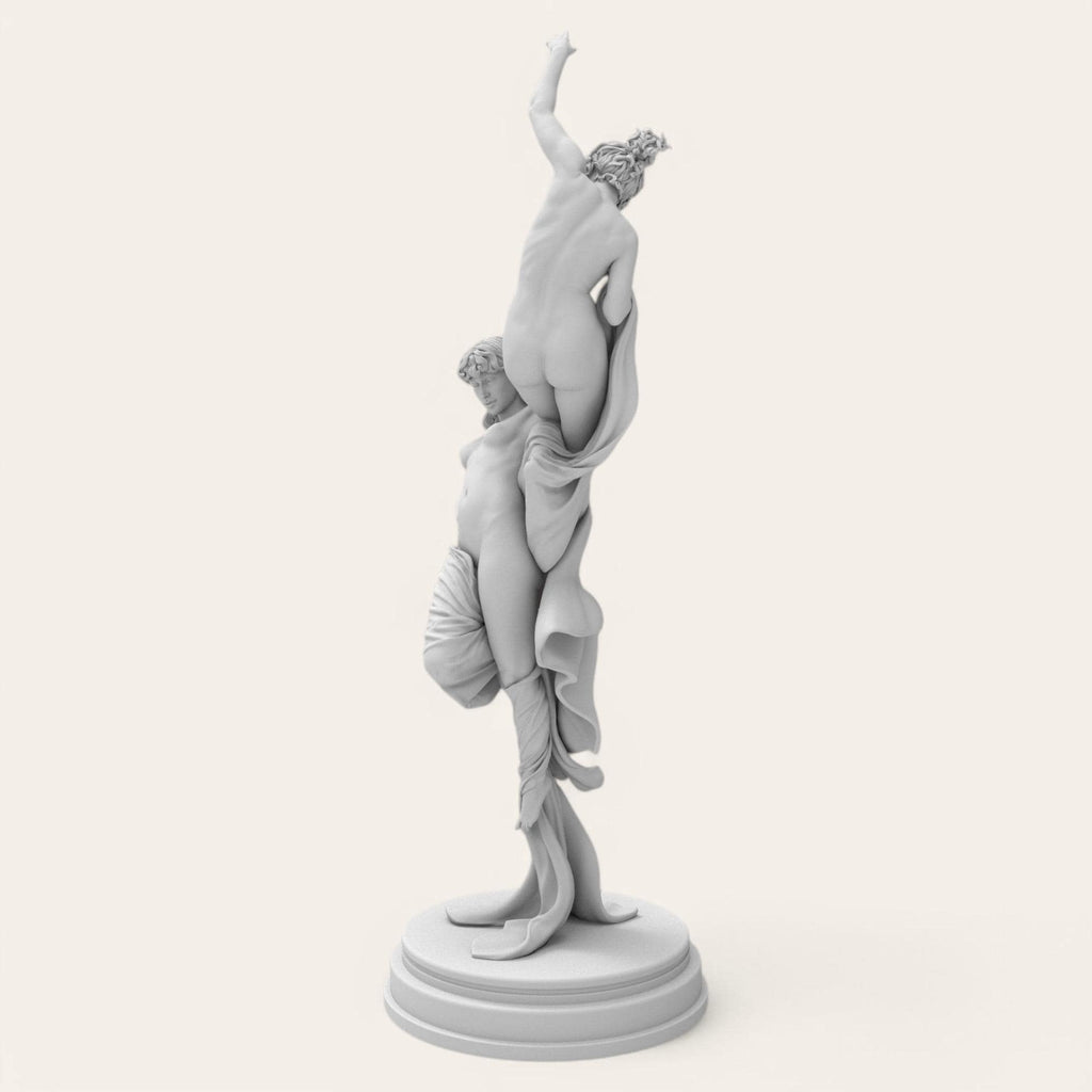 A poetic tribute to ambition and hope, this Reaching for the Stars sculpture captures two graceful figures intertwined in motion, striving skyward with elegance and unity. Handcrafted in a refined wood finish, it&#39;s a timeless symbol of dreams beyond limits.