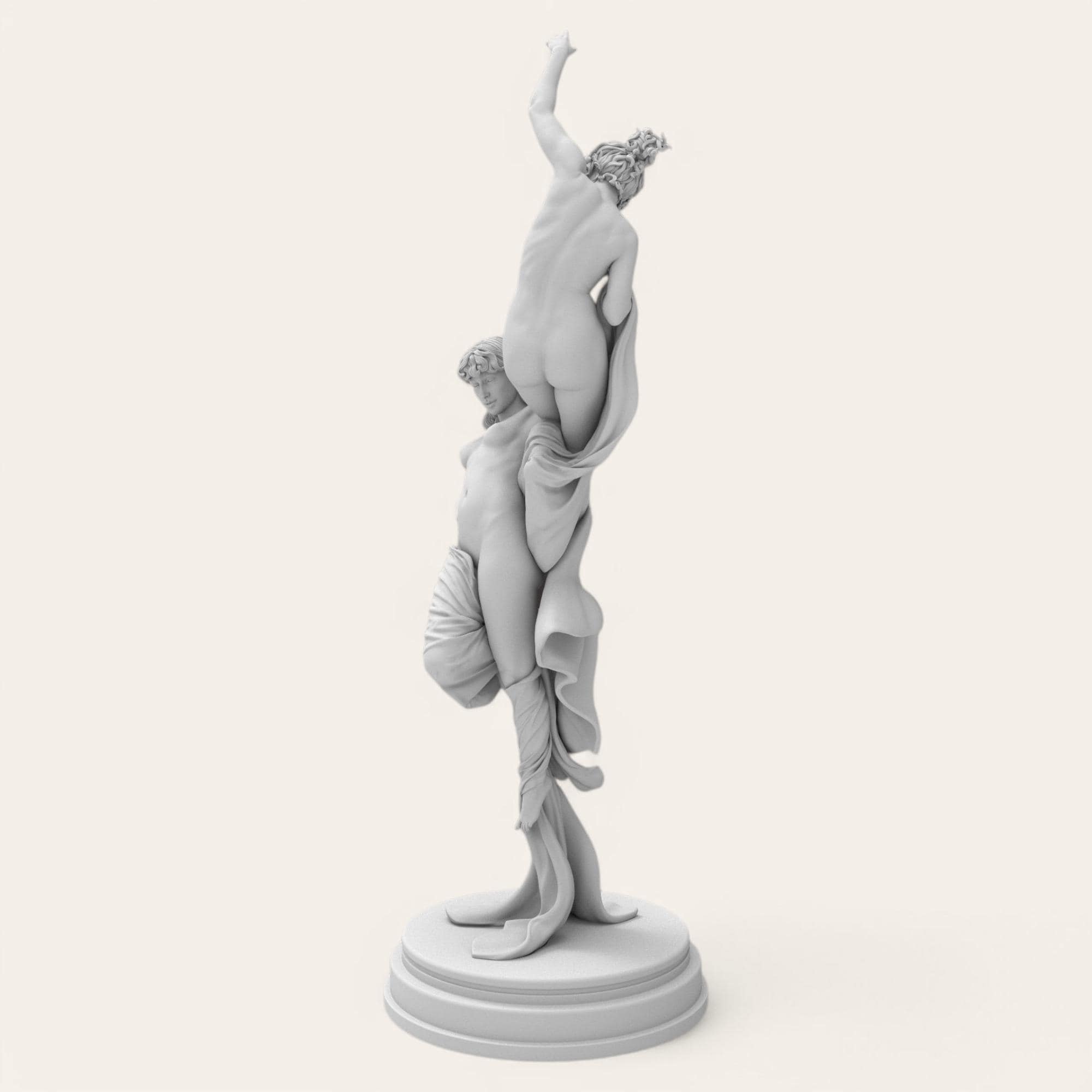 A poetic tribute to ambition and hope, this Reaching for the Stars sculpture captures two graceful figures intertwined in motion, striving skyward with elegance and unity. Handcrafted in a refined wood finish, it&#39;s a timeless symbol of dreams beyond limits.