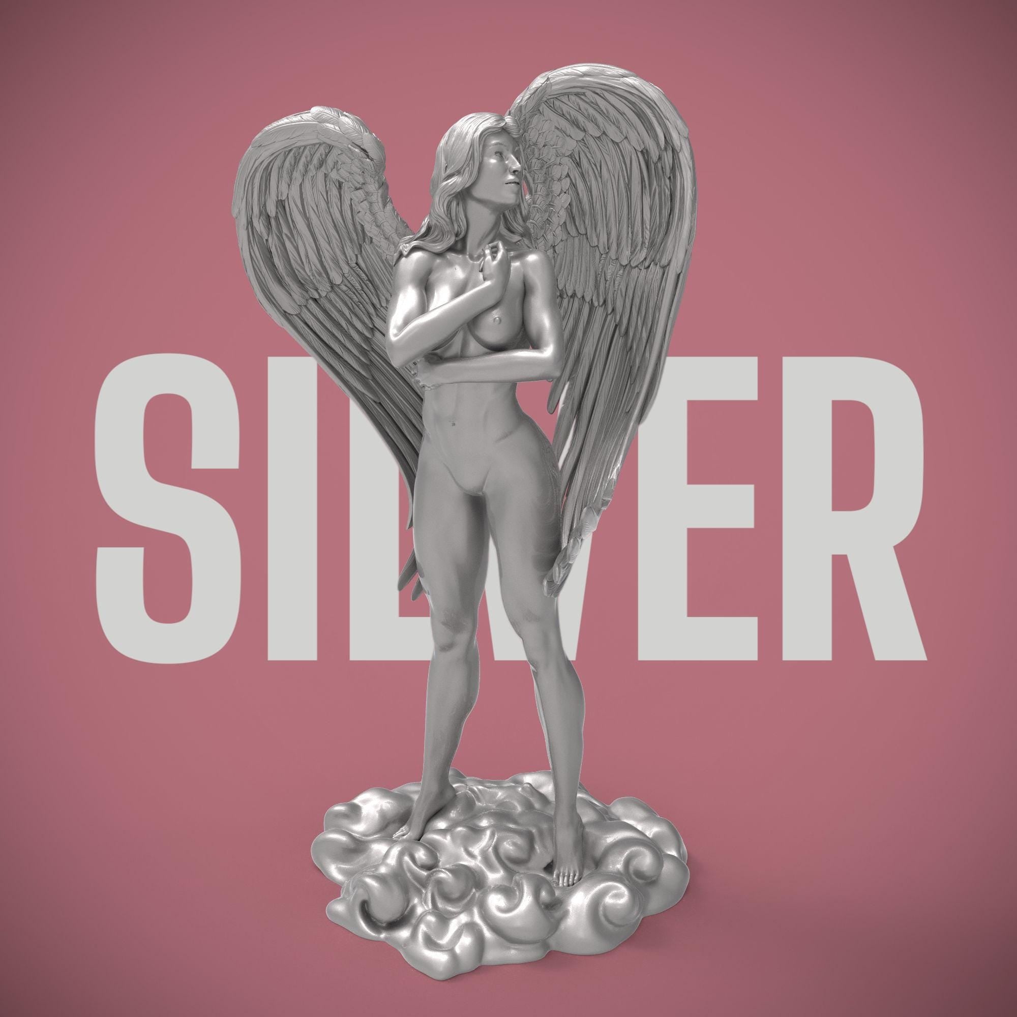 Emerging from the clouds, wings stretched in divine majesty, Nike embodies grace, strength, and triumph. Her serene gaze and poised stance capture the spirit of eternal victory. A celestial muse for dreamers, warriors, and those who never give up.