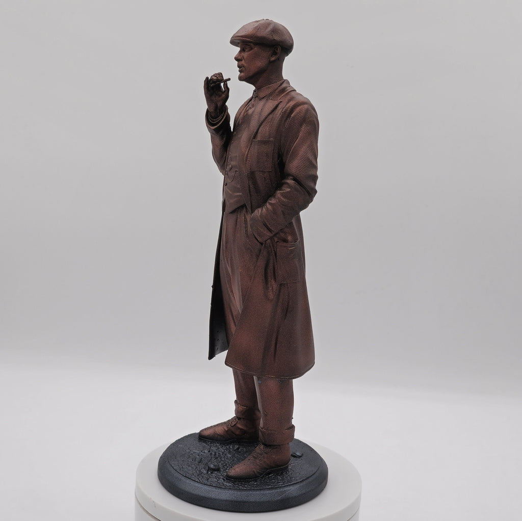 Statue of Thomas Shelby from Peaky Blinders, depicted in a sharp suit and flat cap, exuding his iconic charisma and commanding presence.