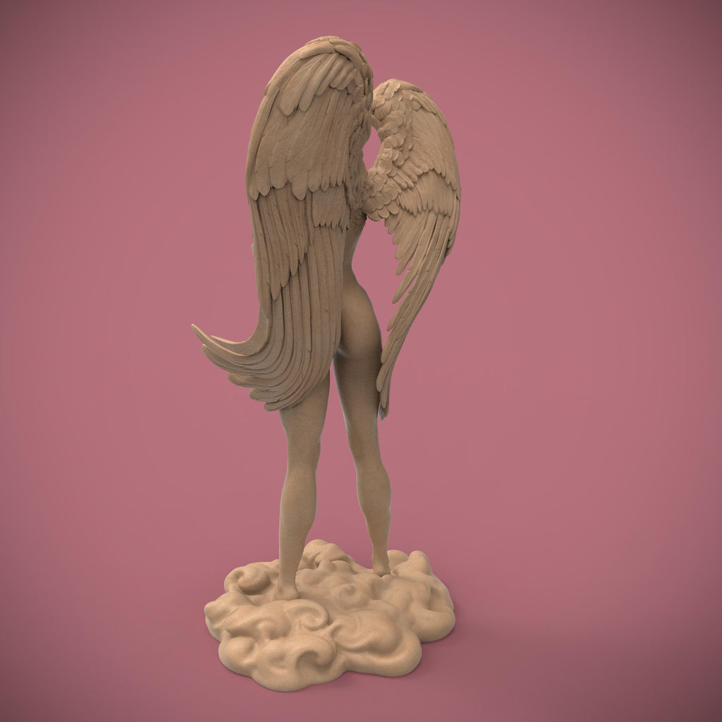 Emerging from the clouds, wings stretched in divine majesty, Nike embodies grace, strength, and triumph. Her serene gaze and poised stance capture the spirit of eternal victory. A celestial muse for dreamers, warriors, and those who never give up.