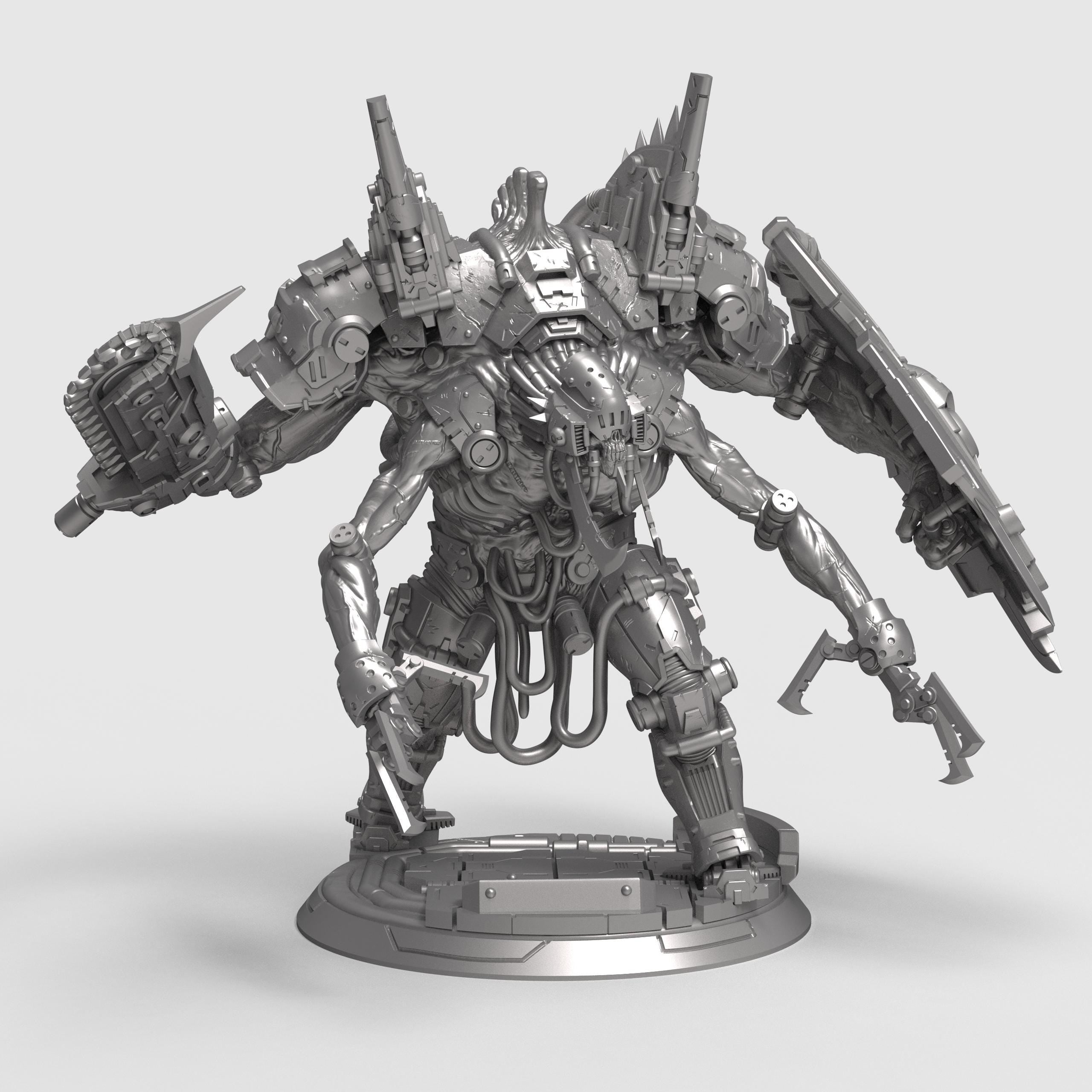 Goliath Dreadnought sci-fi miniature armored mech monster futuristic warrior 3D print resin figure tabletop wargame collectible