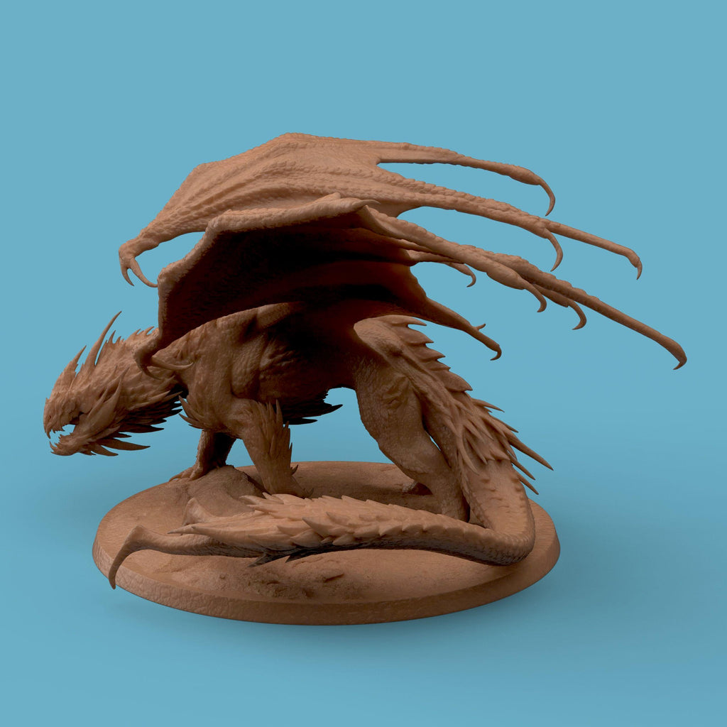 Tabletop Minis | Chromatic White Dragon | Rescale Miniatures