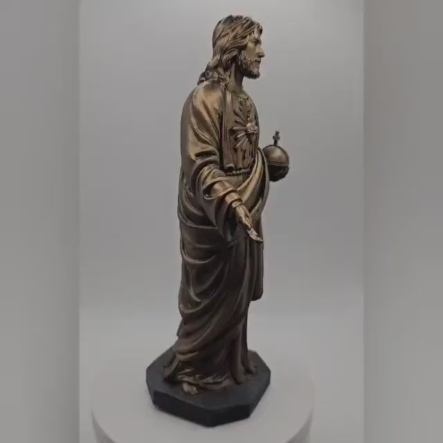 Christian Faith Statue, Jesus Christ Figurine, Hand-Painted | Various Sizes & Finishes