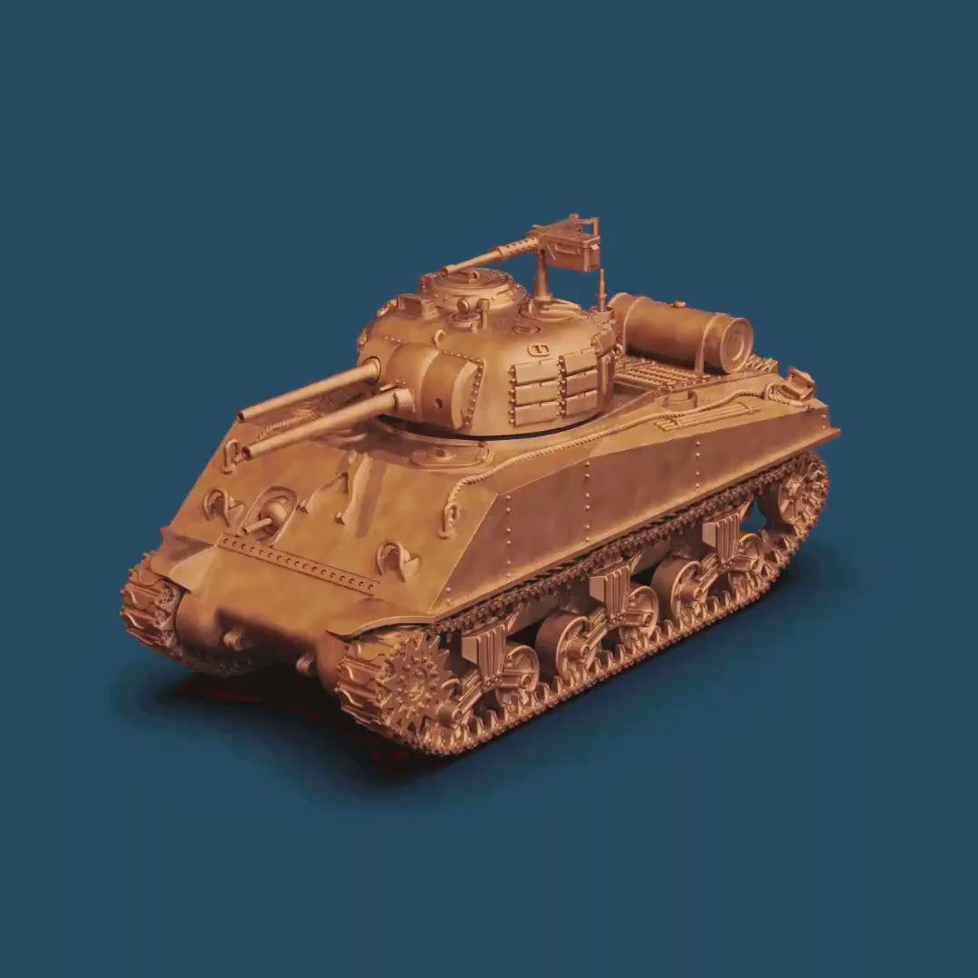Tabletop Minis | M4A3R3 Sherman Zippo Tank | Wargame3D