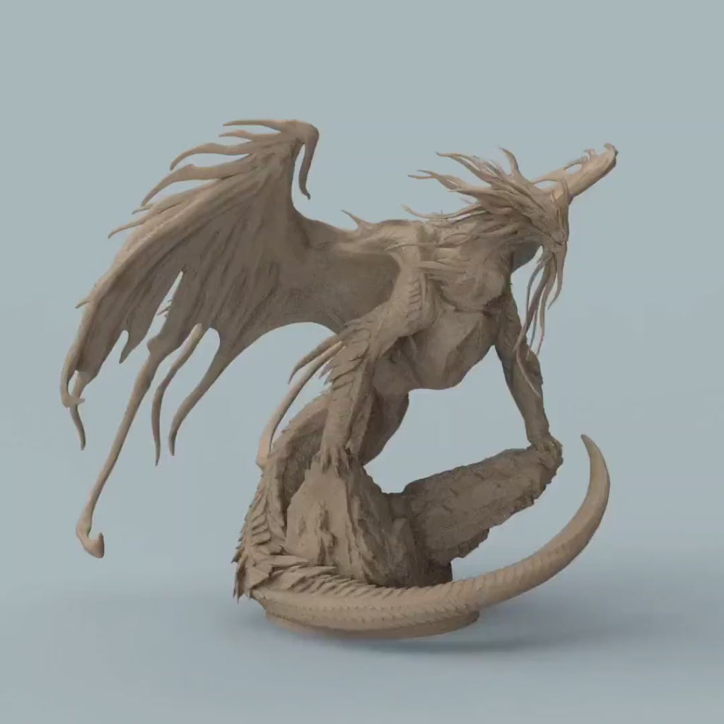 Tabletop Minis | Dragon Bahamut | Rescale Miniatures