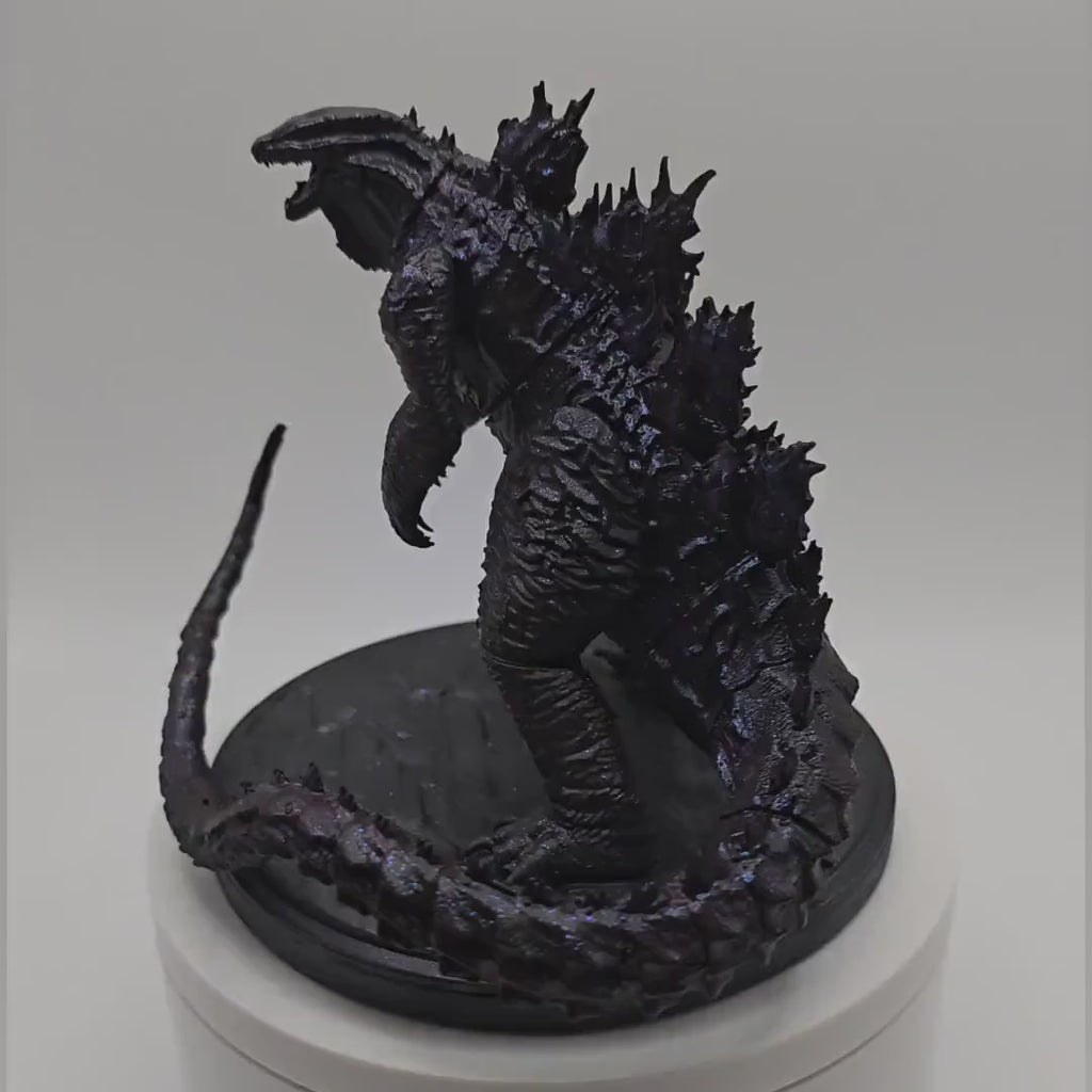 Kaiju Art Sculpture Dreadborn Titan, Jagged Spines, Textured Base | Various Sizes & Finishes