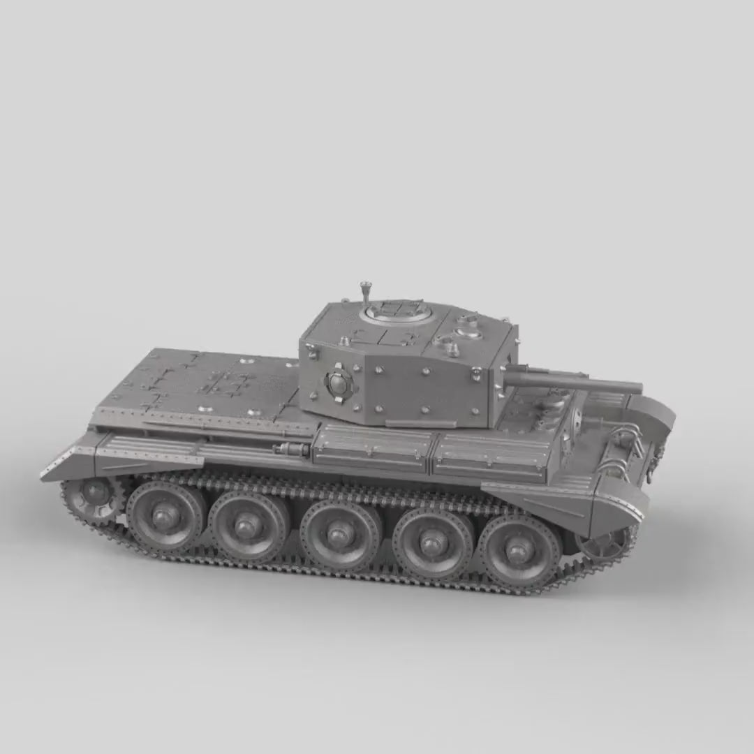 Tabletop Minis | British Cruiser Mk IV Tank | Wargame3D